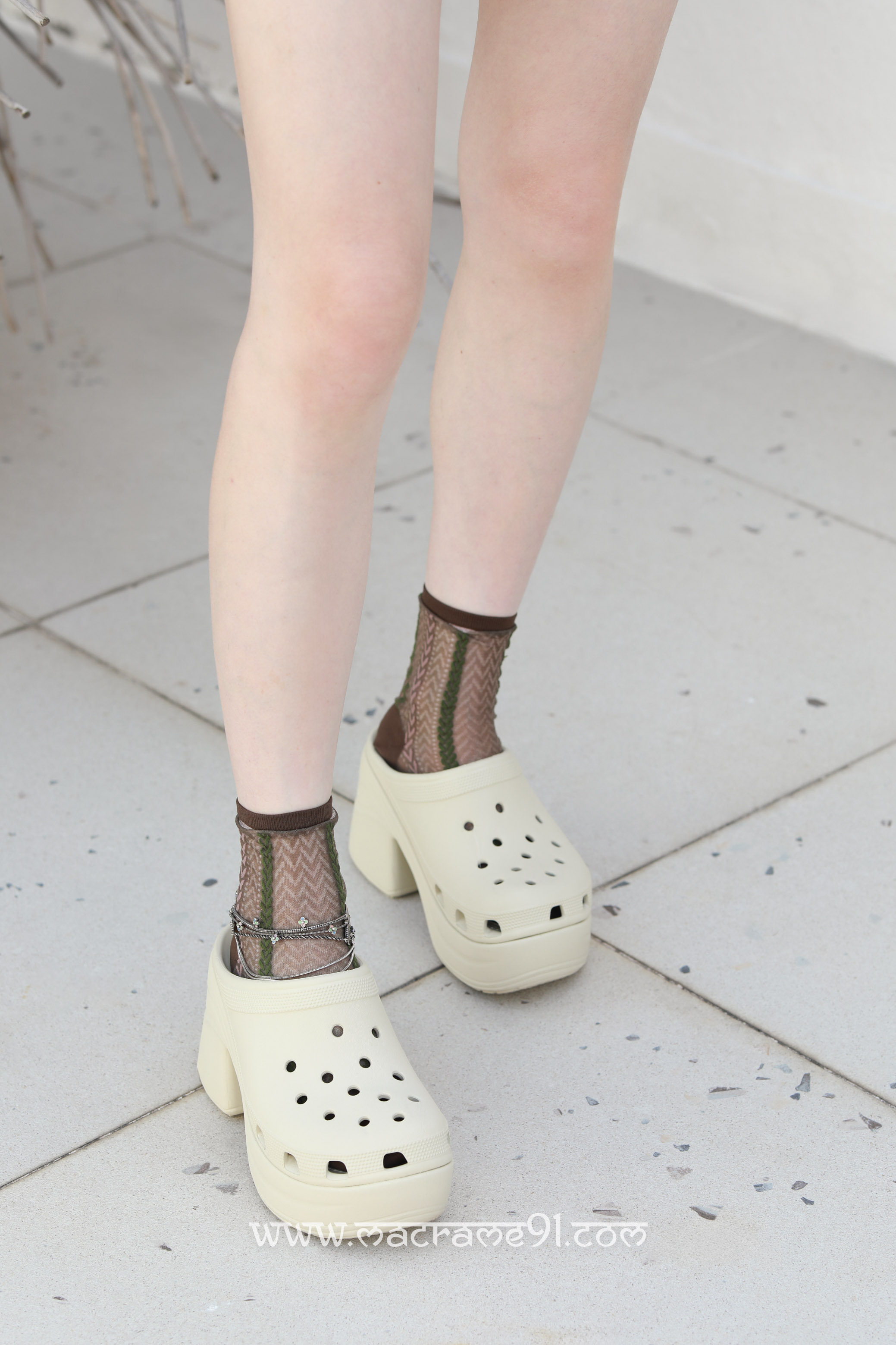 Crocs Siren Clog 涼鞋 - 米色 - 208547-2Y2 (0617)