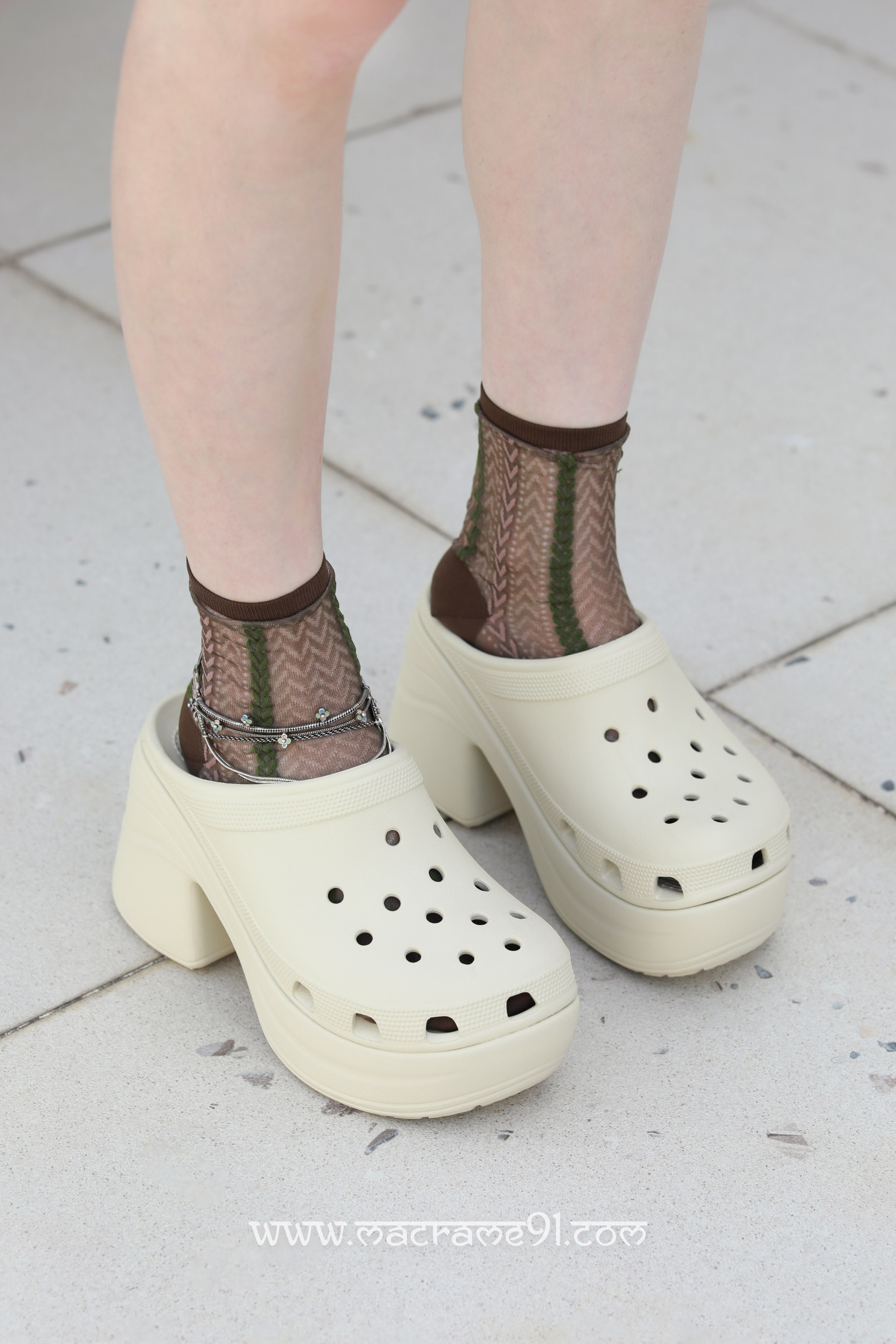 Crocs Siren Clog 涼鞋 - 米色 - 208547-2Y2 (0617)