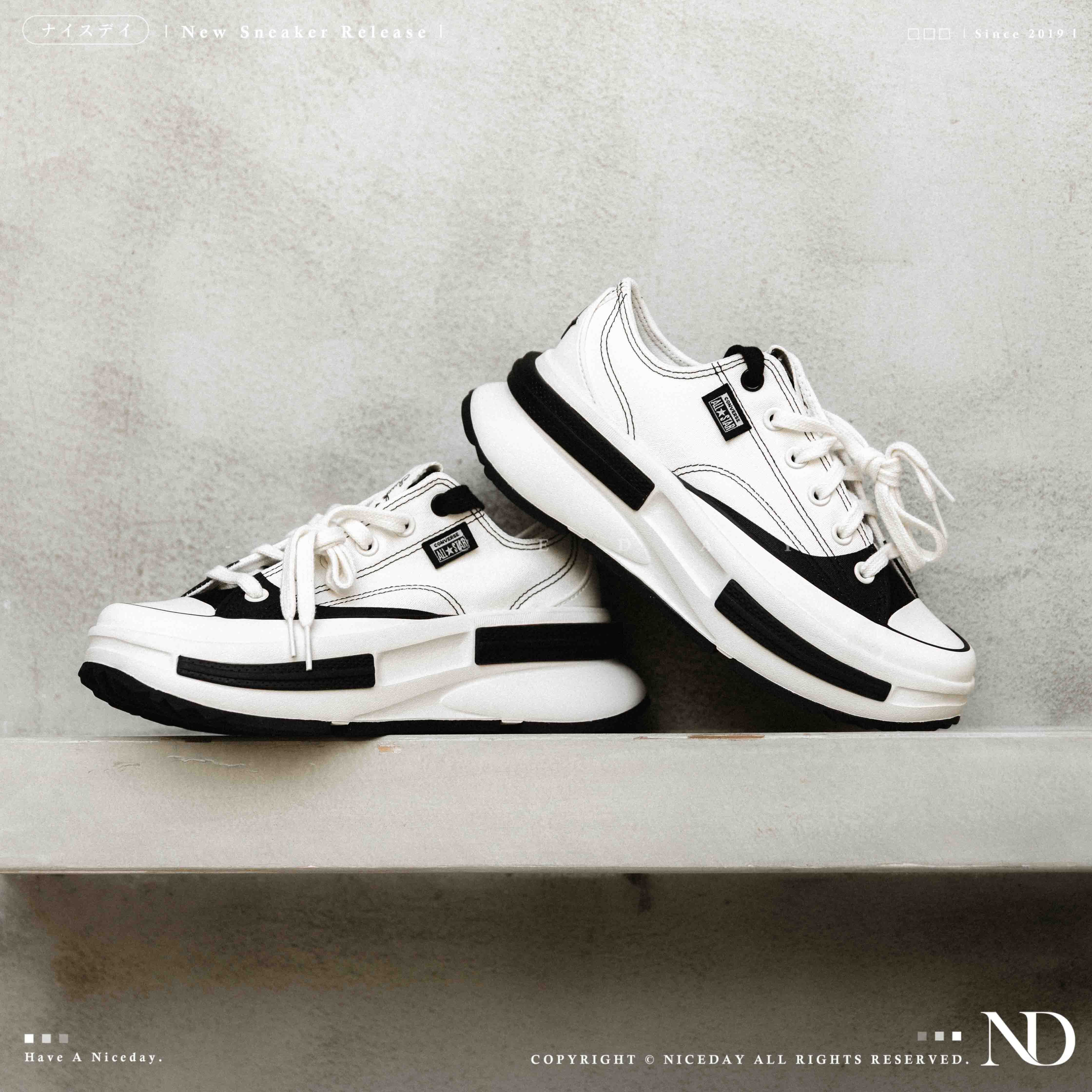 NICEDAY 代購 Converse Run Star Legacy CX 白黑色 熊貓 縫線 厚底 帆布鞋 A15759C