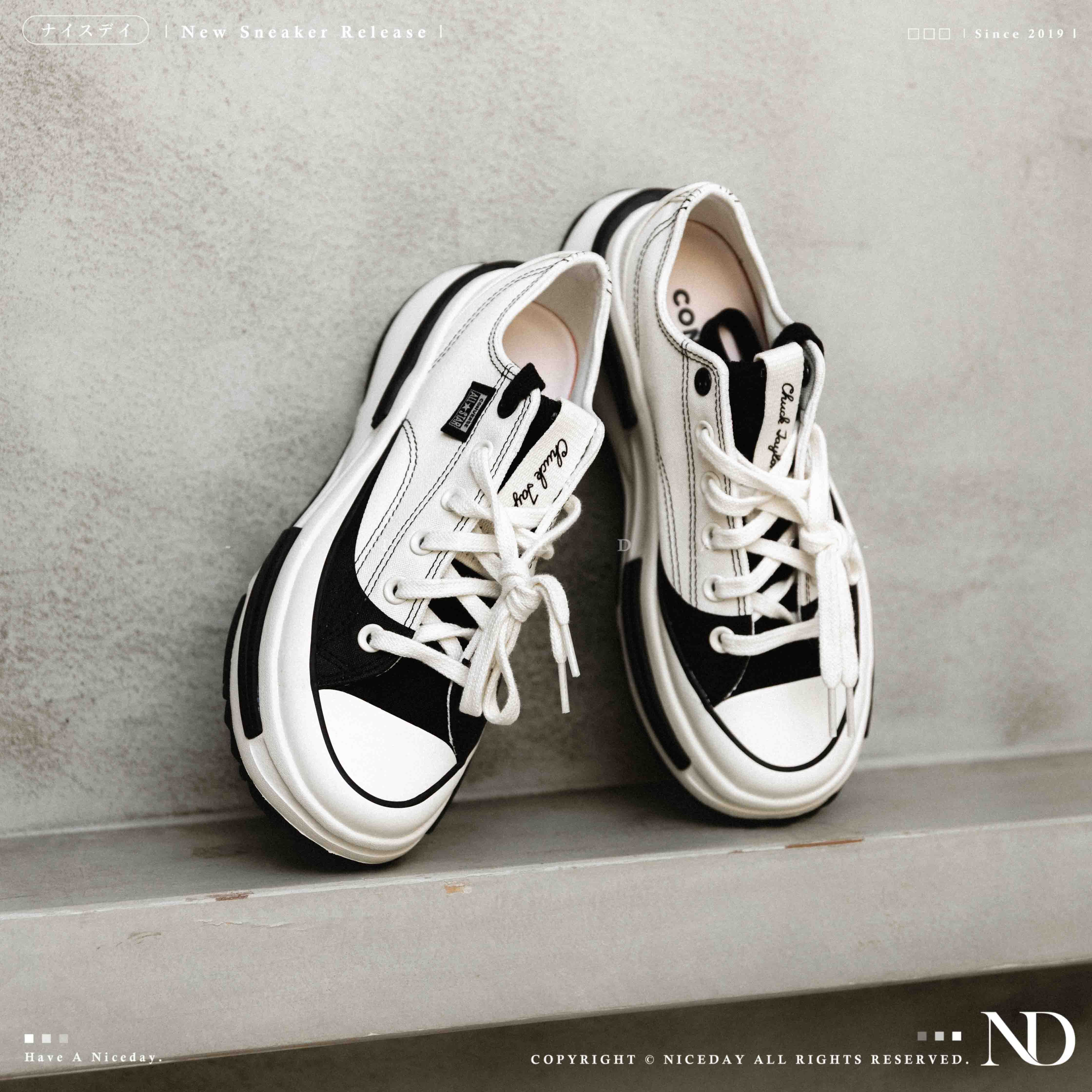 NICEDAY 代購 Converse Run Star Legacy CX 白黑色 熊貓 縫線 厚底 帆布鞋 A15759C