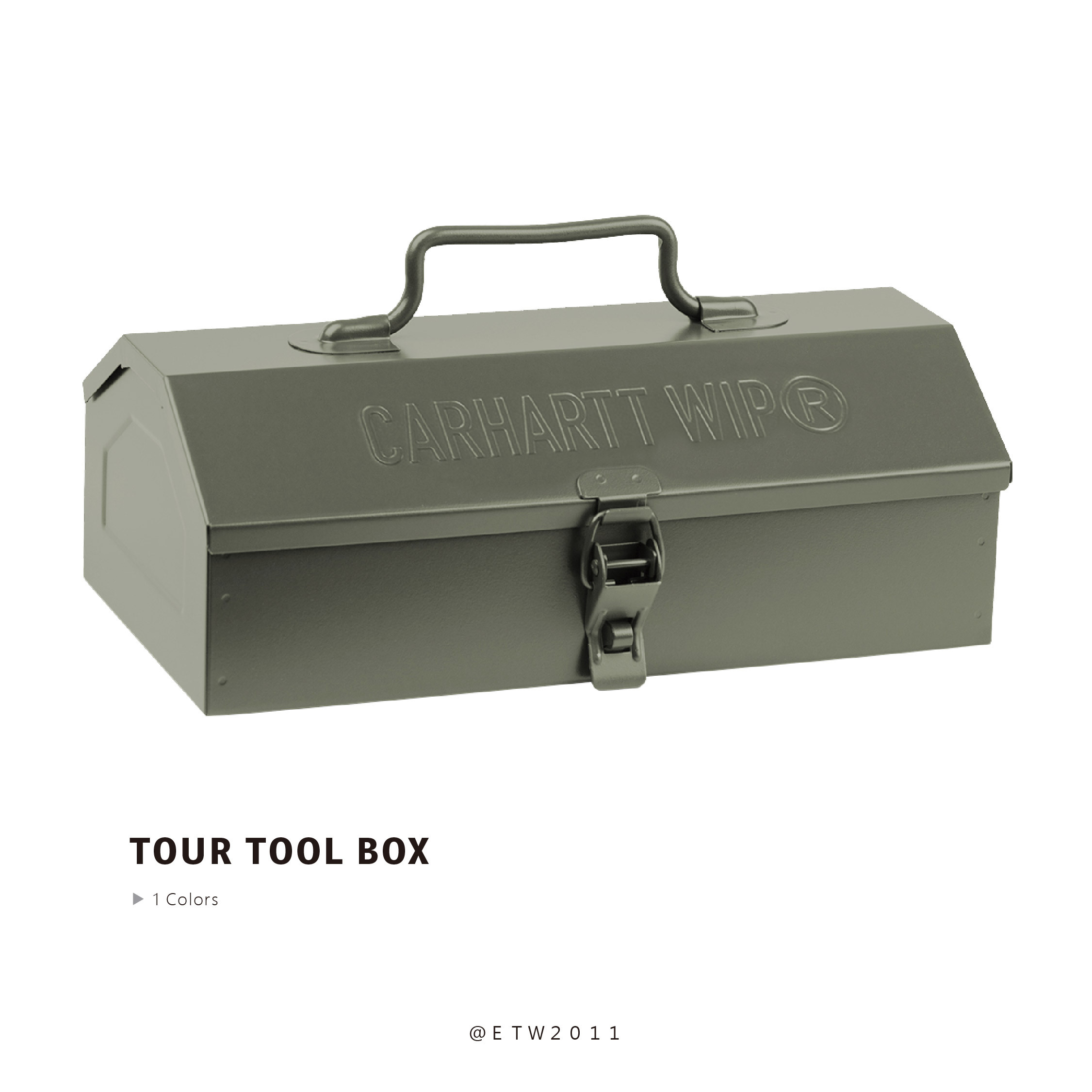 ☆ETW☆【EASY TO WEAR】CARHARTT WIP Tour Tool Box 工具箱 收納箱 五金 工業 卡哈 軍綠