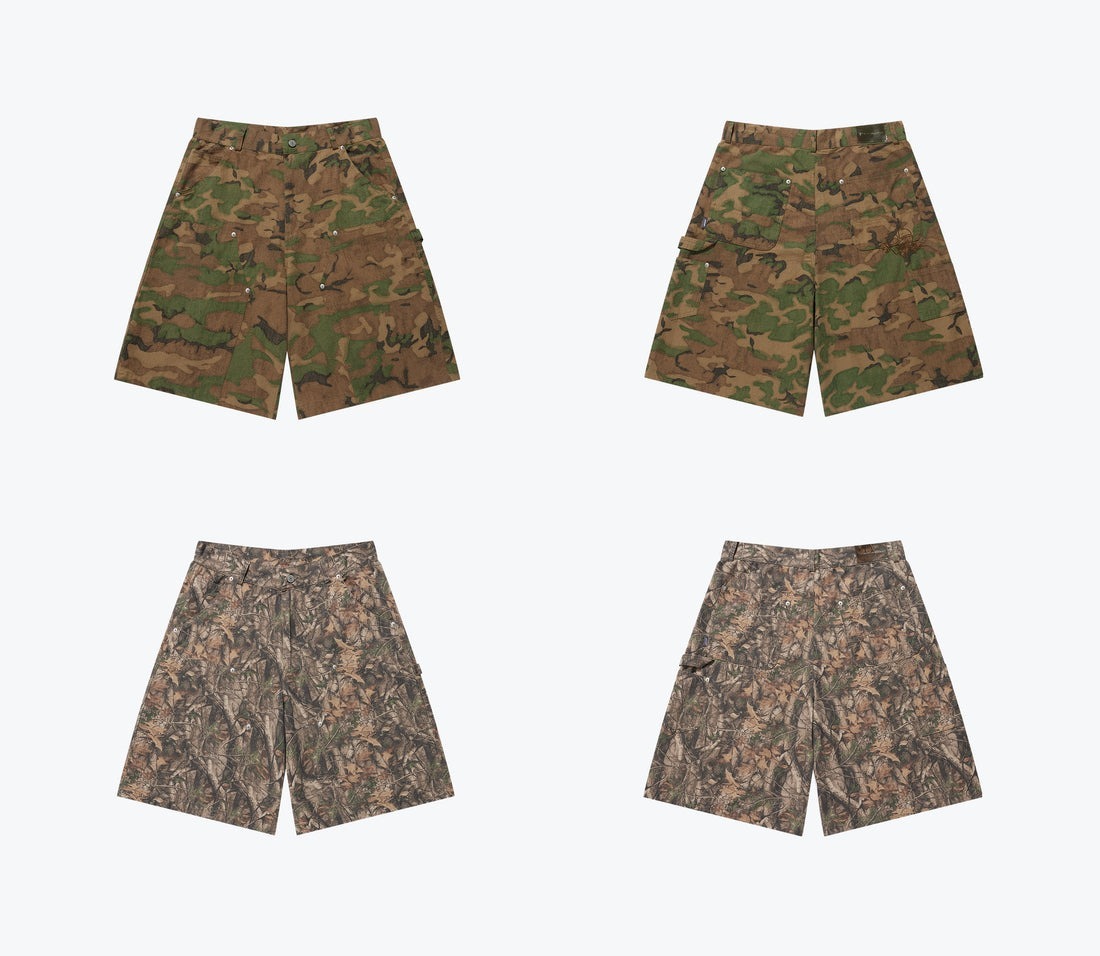 SENSE Double Knee Camo Shorts