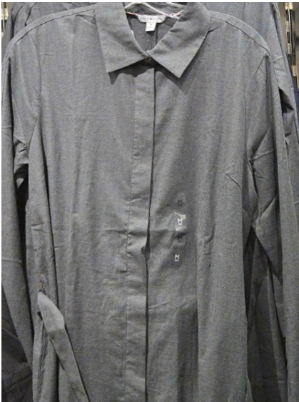 [S] TOMMY HILFIGER CHARCOAL WOMEN BLUSH STRETCH COTTON SHORT DRESS, 76J5515-021 (STH1147)