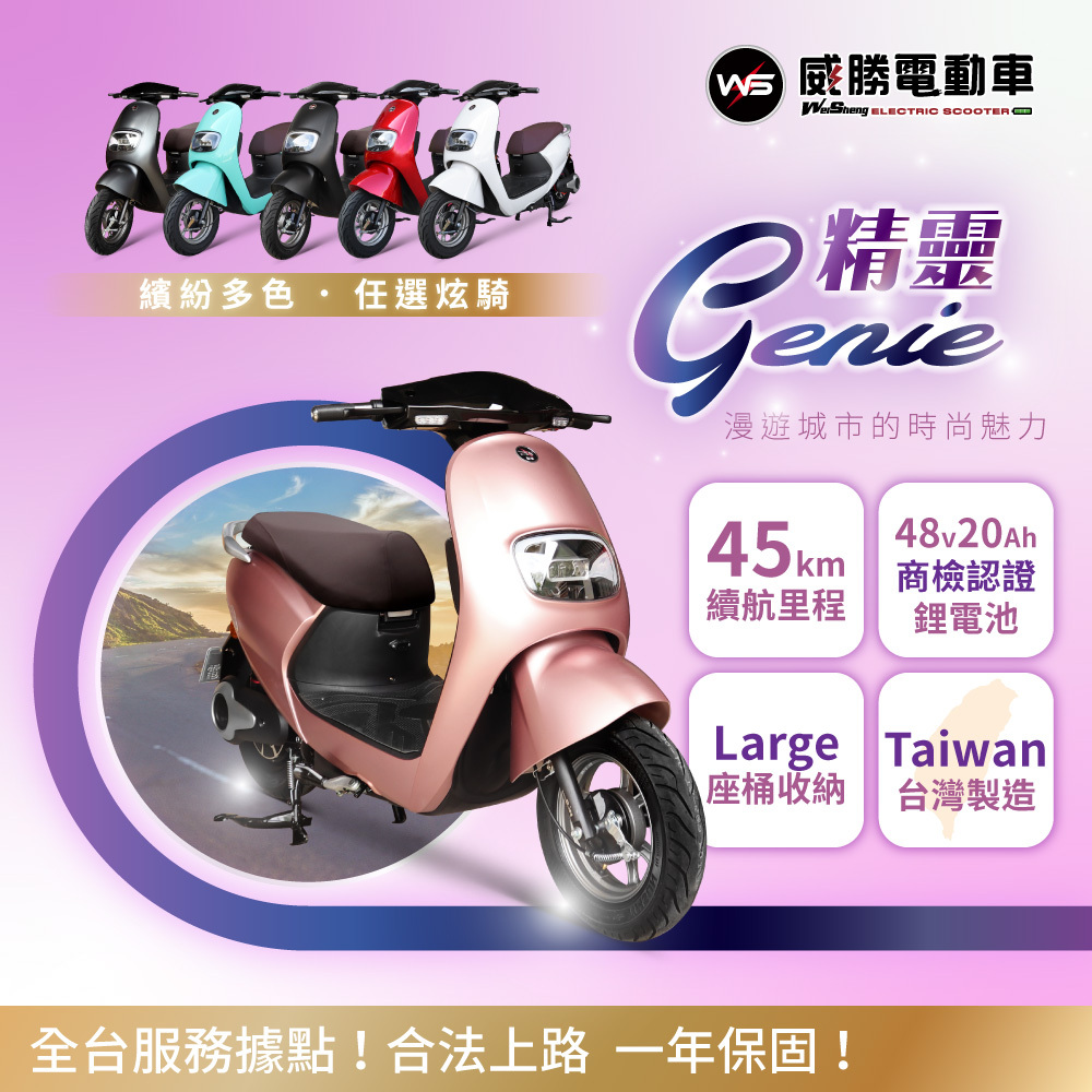 【威勝】TSV35 GENIE 精靈 微型電動二輪車（免駕照/合法上路/微電車）