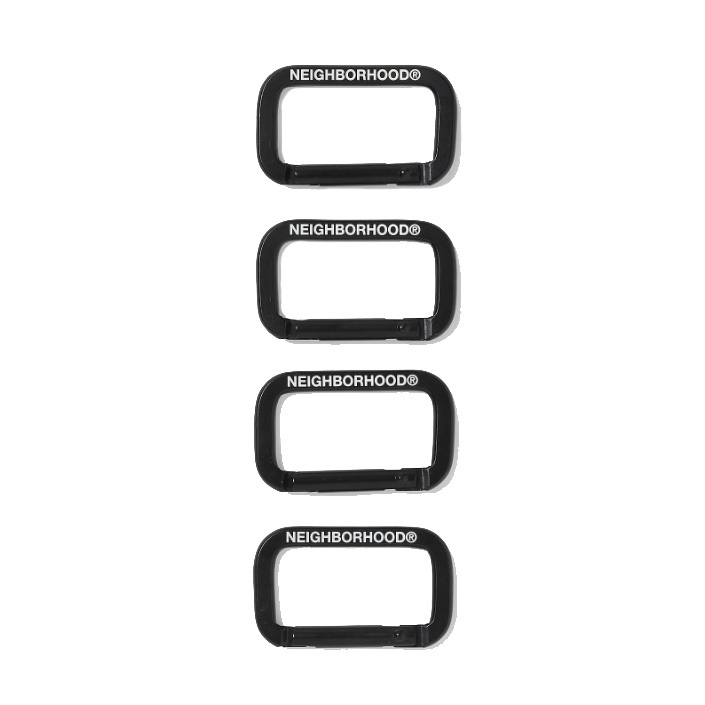 NEIGHBORHOOD CARABINER SET Black 黑色吊扣 一組四個 251OTNH-AC04