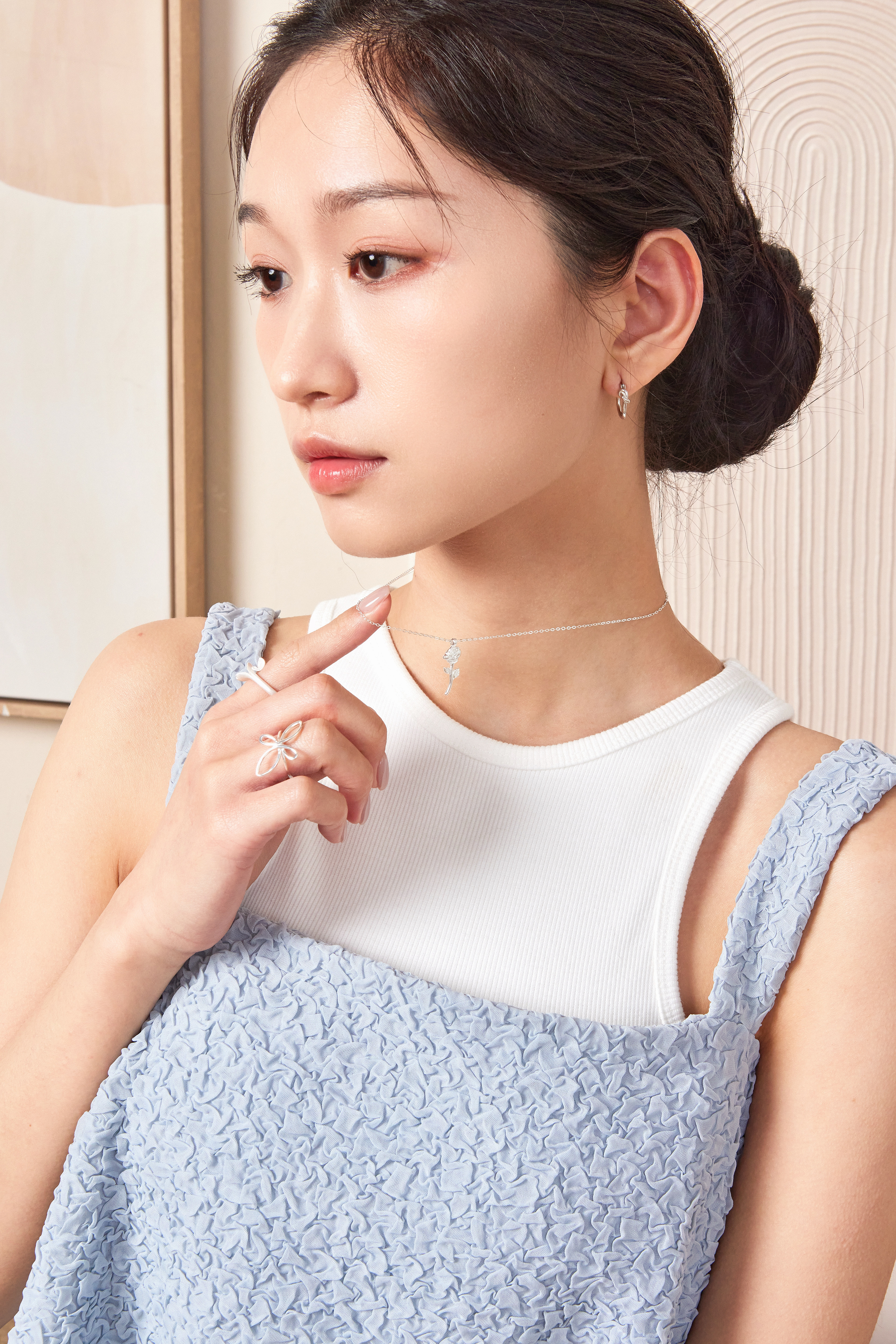 N1015  |  純銀玫瑰項鍊