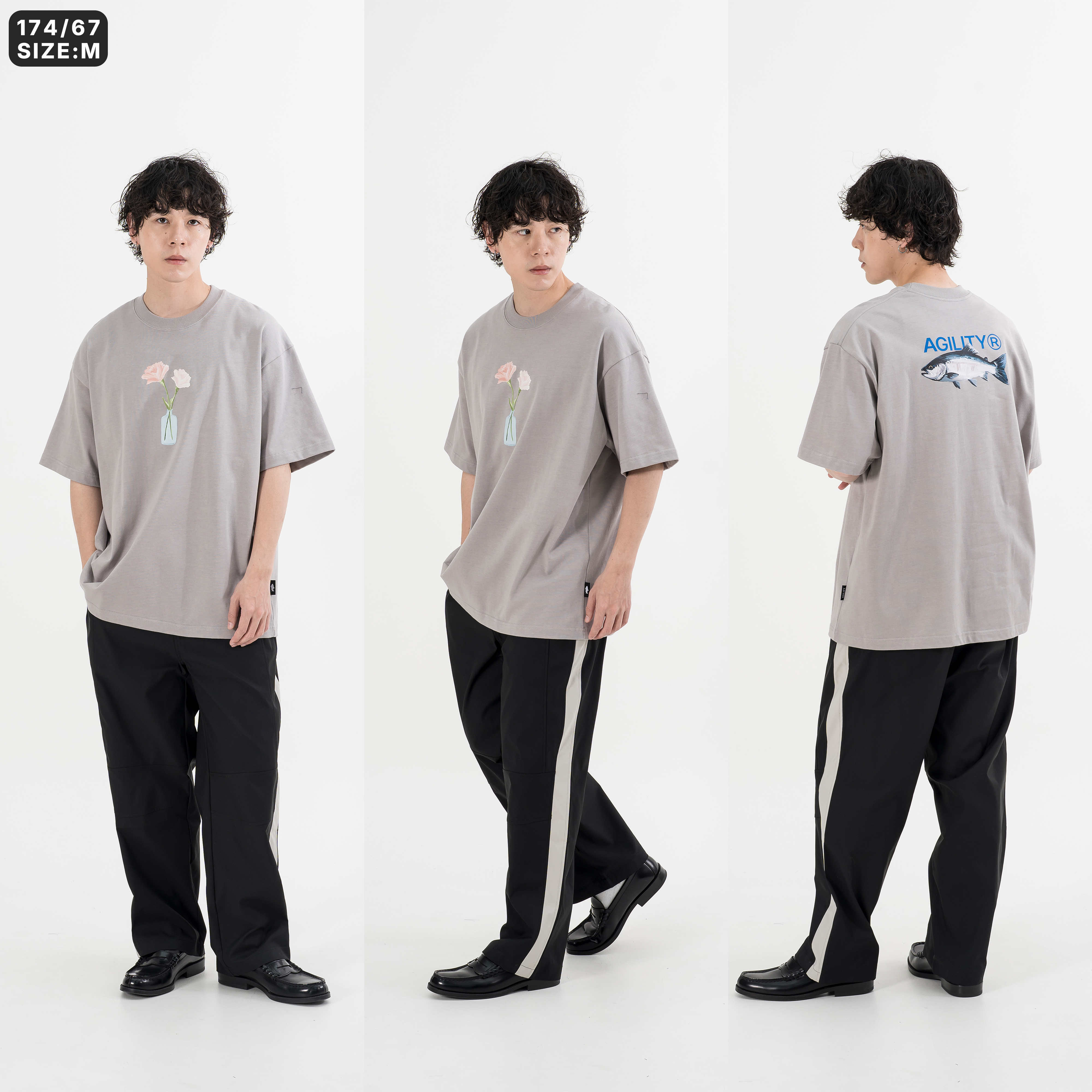 AGILITY Tailored Straight Pants 剪裁拼接 直筒長褲 [K6]