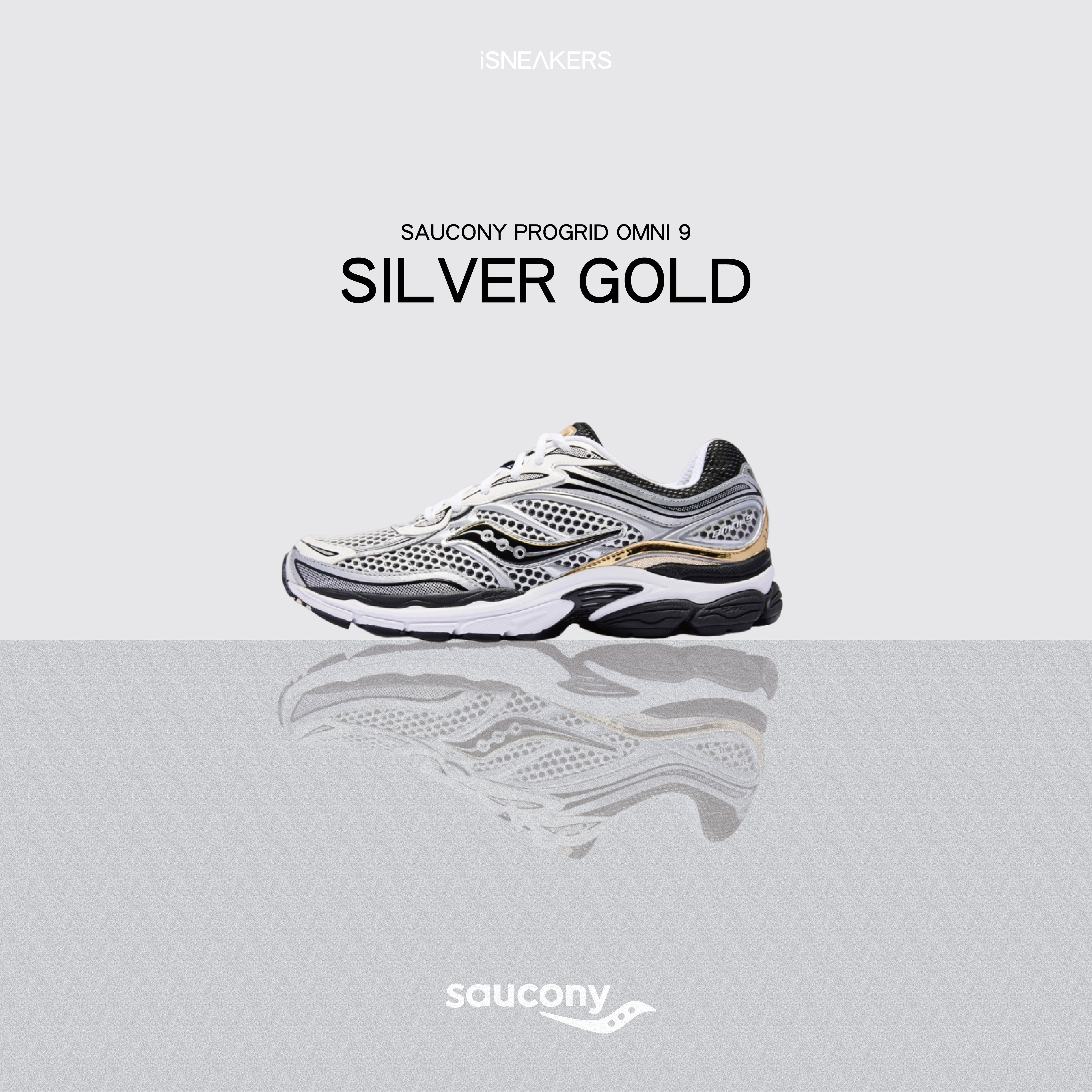 iSNEAKERS｜Saucony ProGrid Omni 9 "Silver Gold" 黑金銀 S70739-9