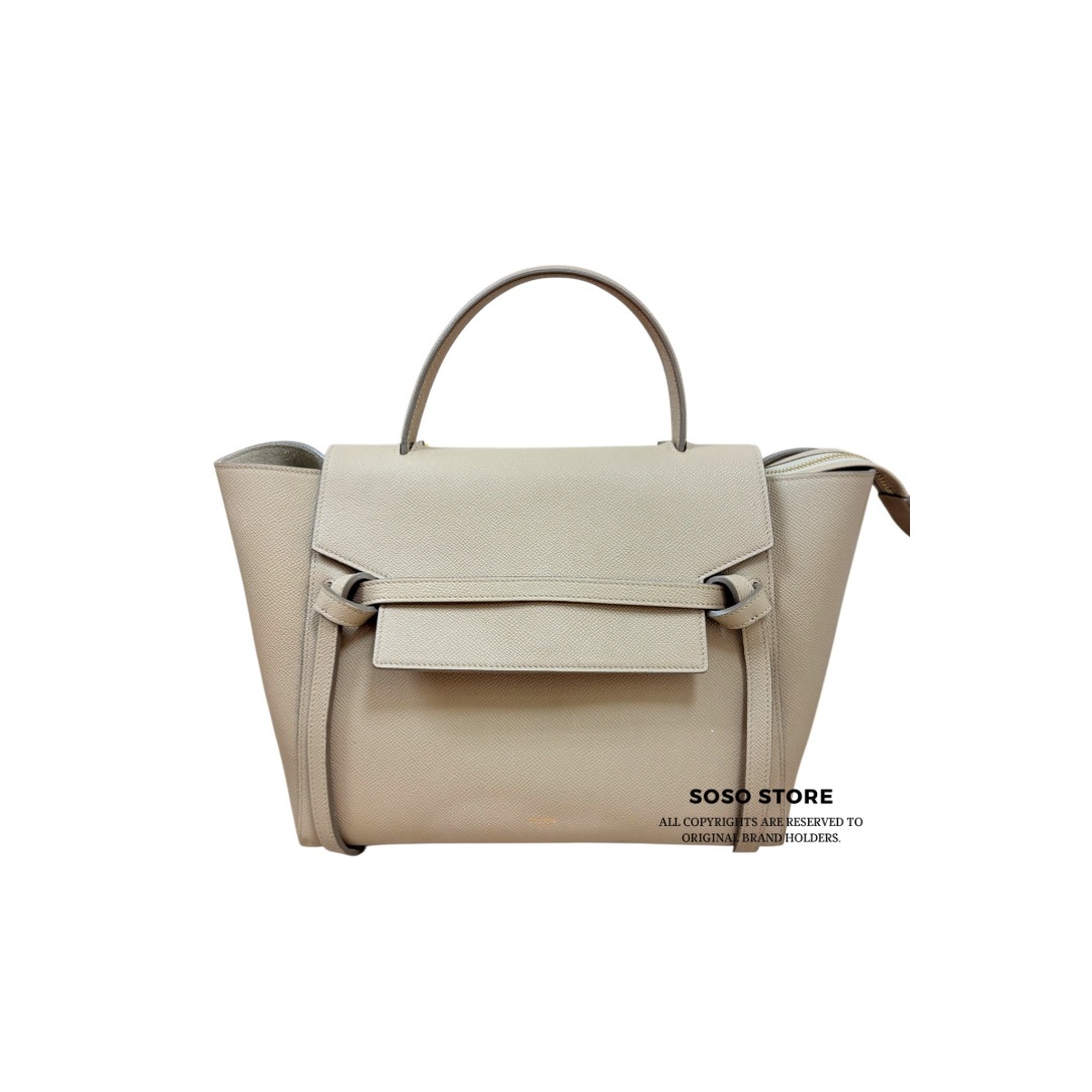 Celine Mini Belt Bag - Beige / Ghw