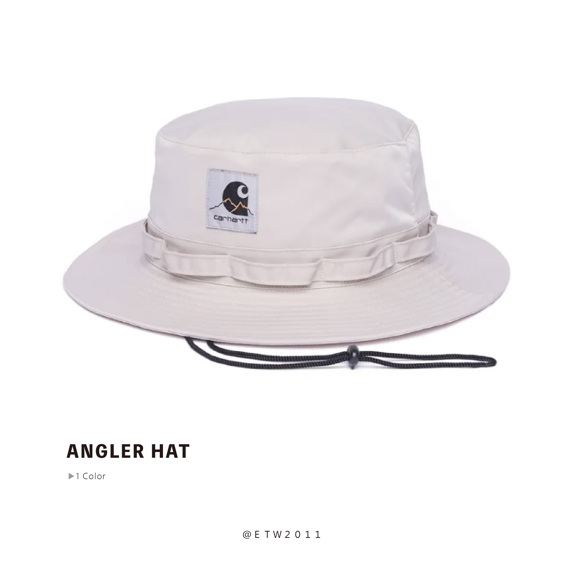 ☆ETW☆【EASY TO WEAR】歐版 CARHARTT WIP OUTDOOR ANGLER HAT 抽繩 防風 防潑水 遮陽 登山帽 漁夫帽 現貨