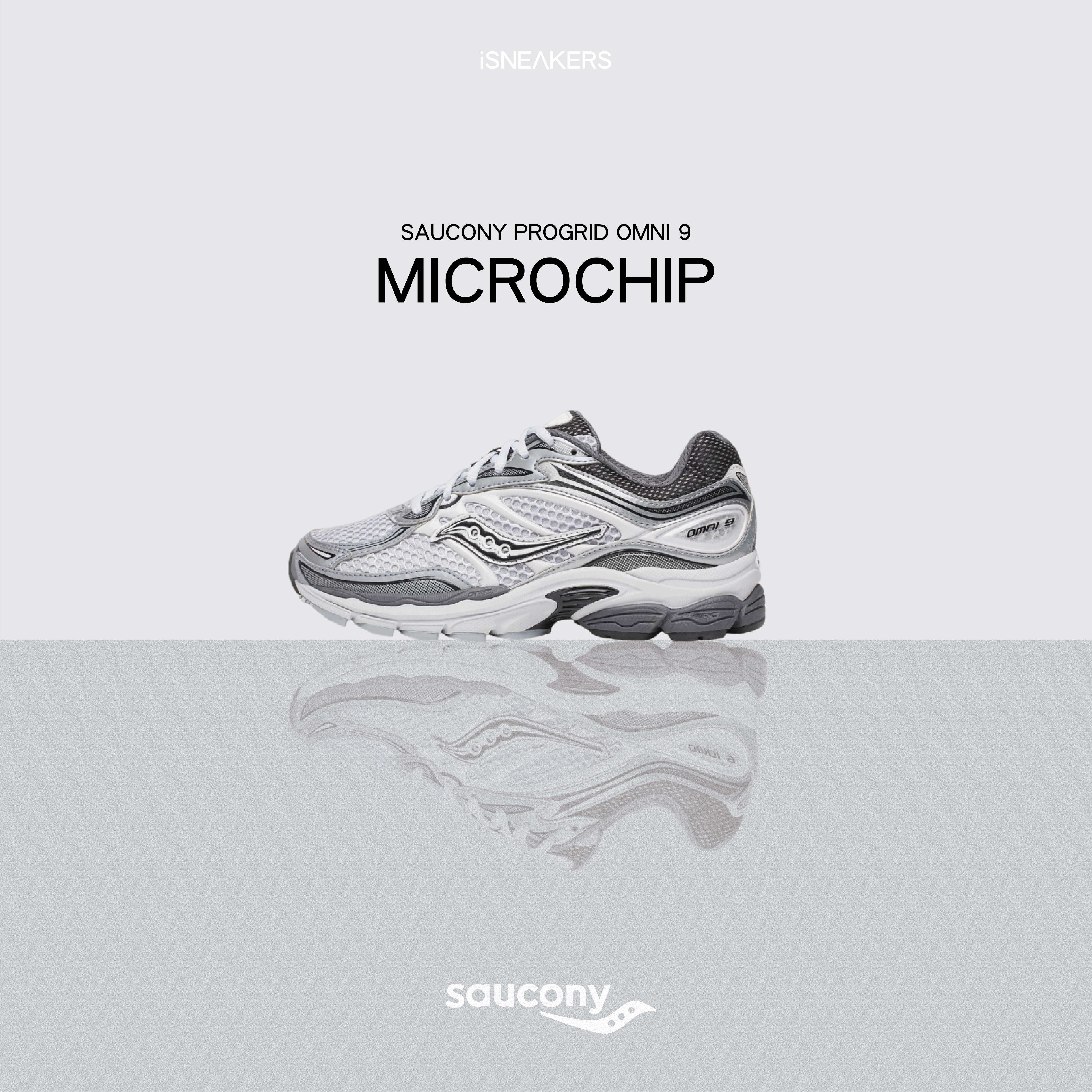 iSNEAKERS｜Saucony ProGrid Omni 9 "Microchip" 灰銀 S70739-8