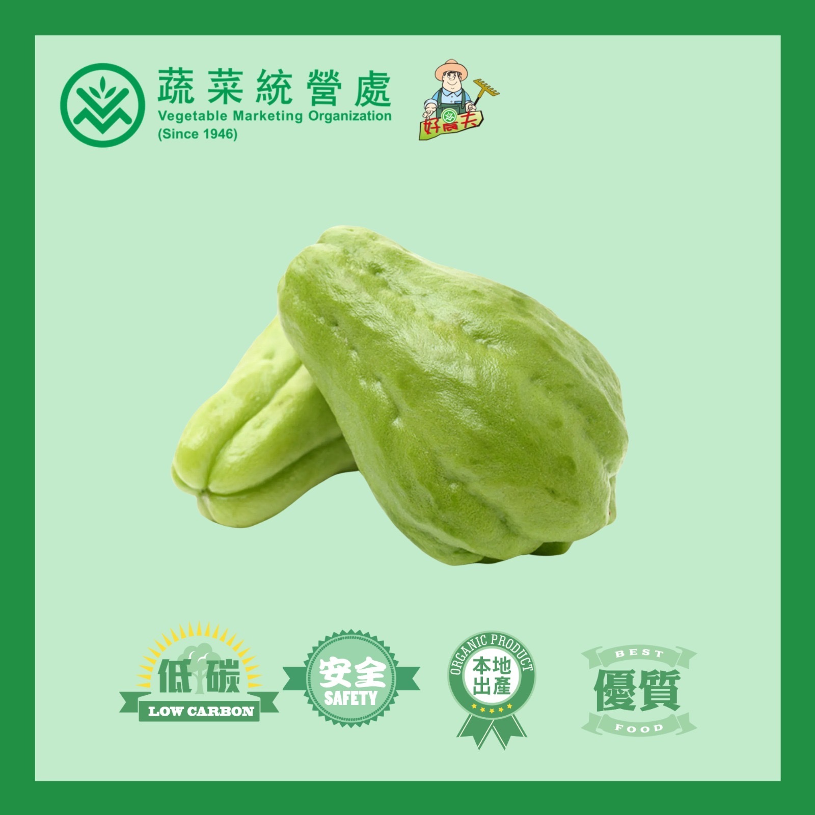 本地有機合掌瓜 (斤)