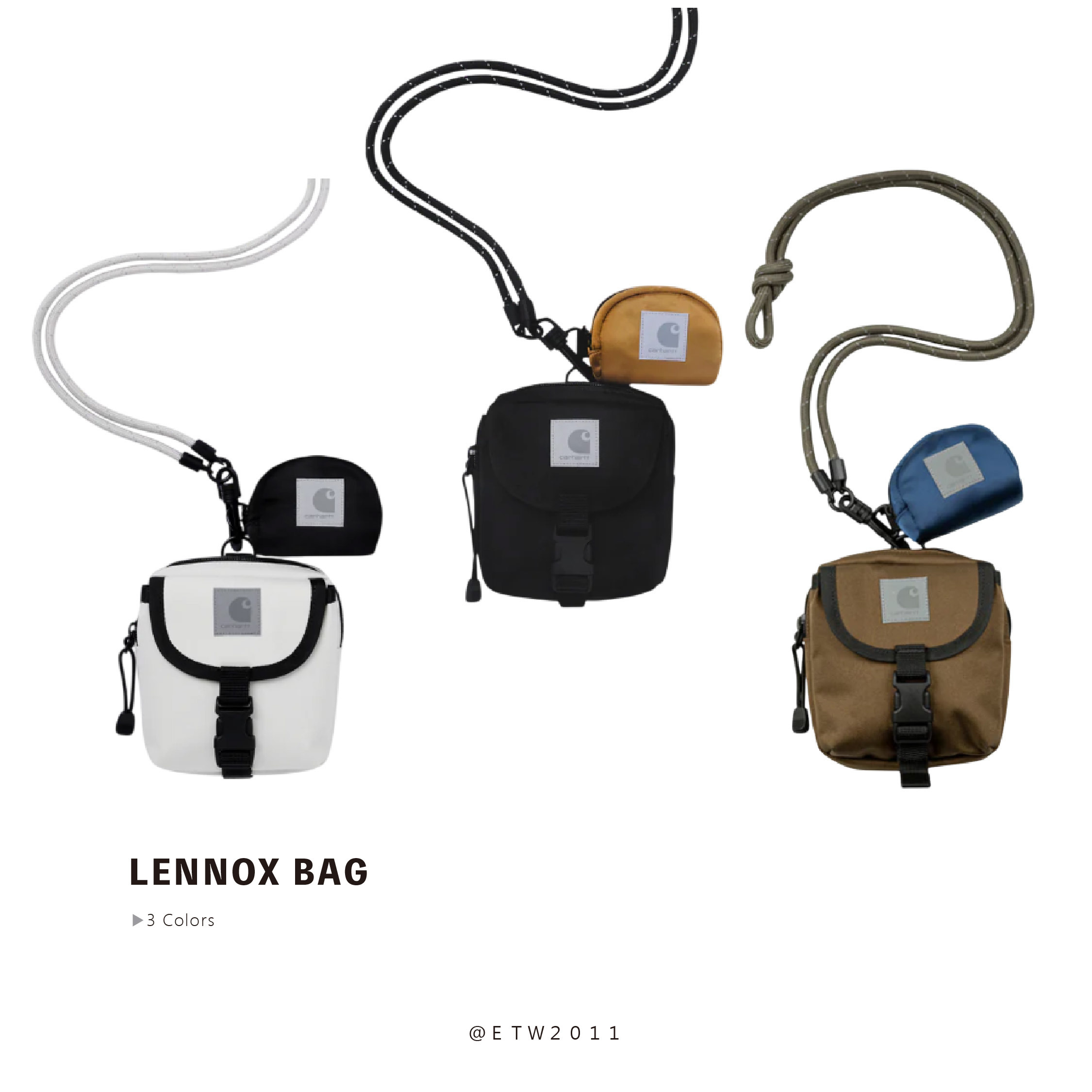 ☆ETW☆【EASY TO WEAR】CARHARTT WIP Lennox Bag 可拆卸小包 小方包