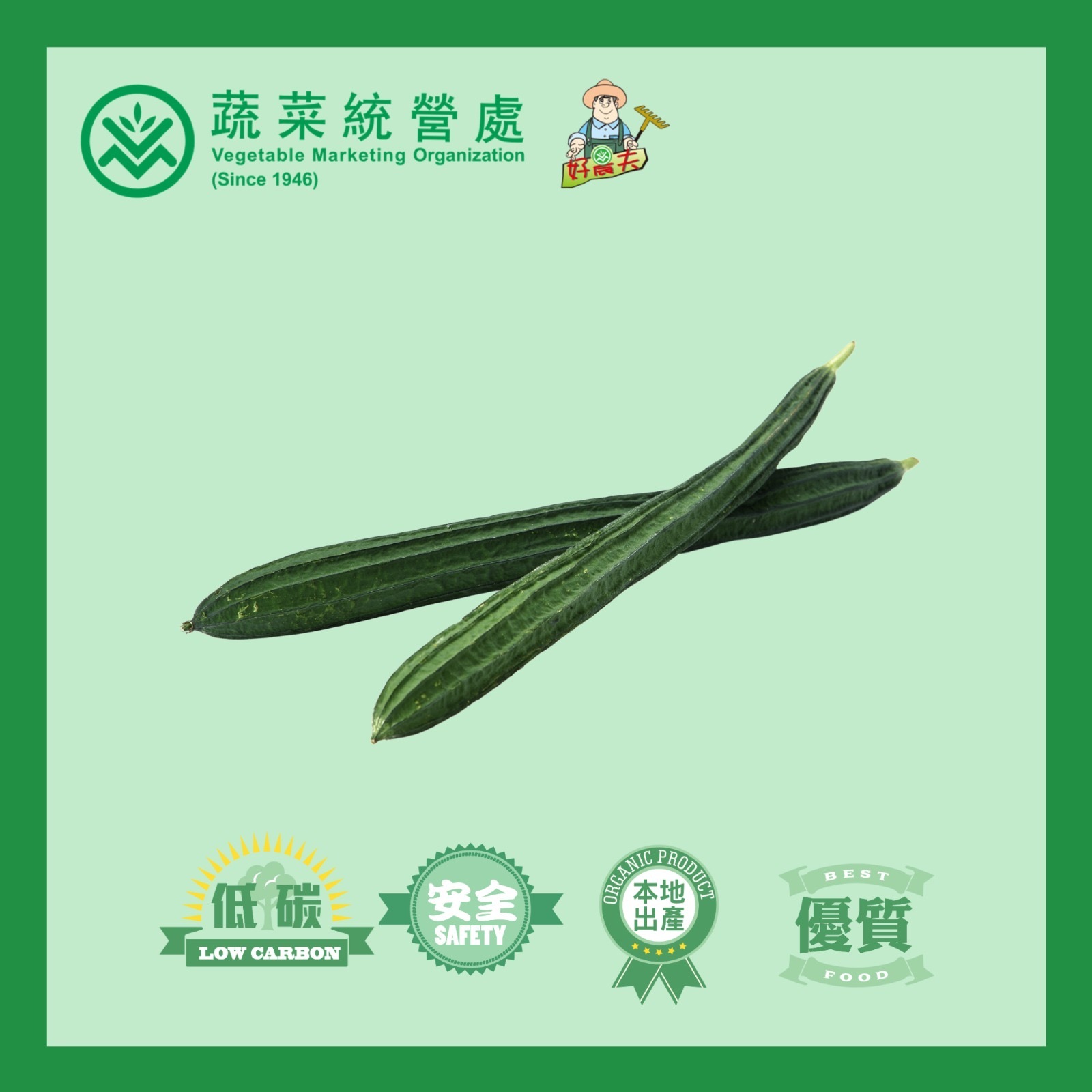 本地有機絲瓜 (約0.75斤/包)