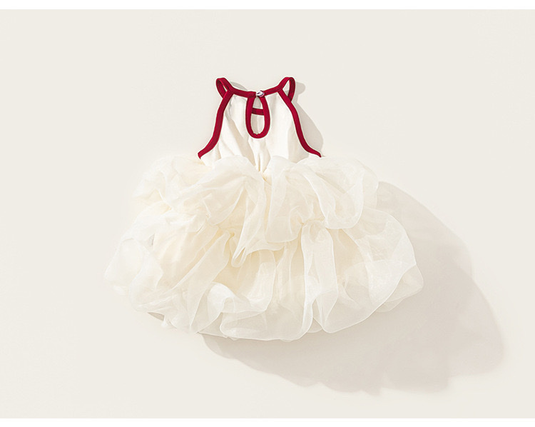 夏季吊帶蘑菇澎澎裙