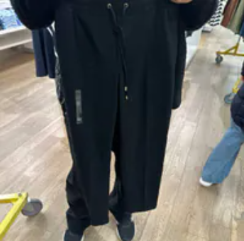 [S] TOMMY HILFIGER NAVY TAPERED DRAWSTRING PANTS, 76J5324-003 (STH1158)