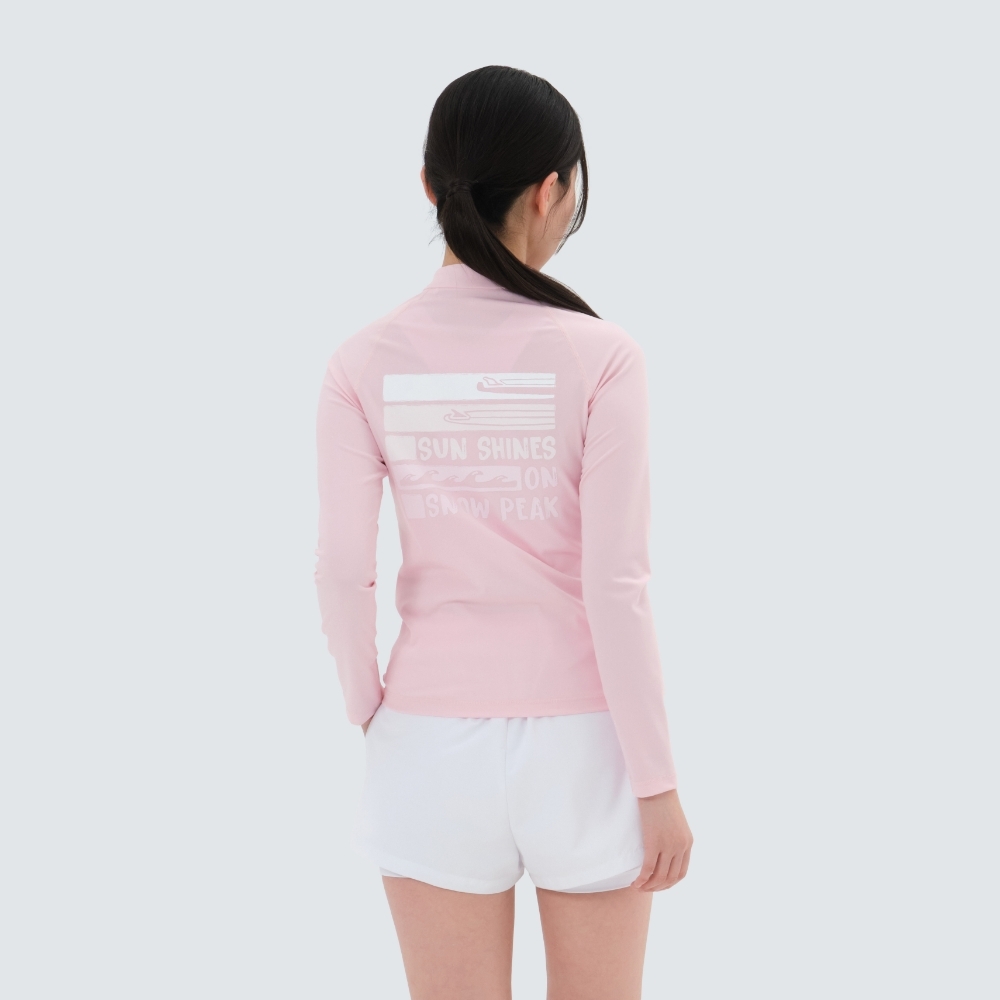 【代購】Snow Peak 雪諾必克 女 Water Rash Guard 半短 拉鍊 水母衣 外套 S25MWWSW05