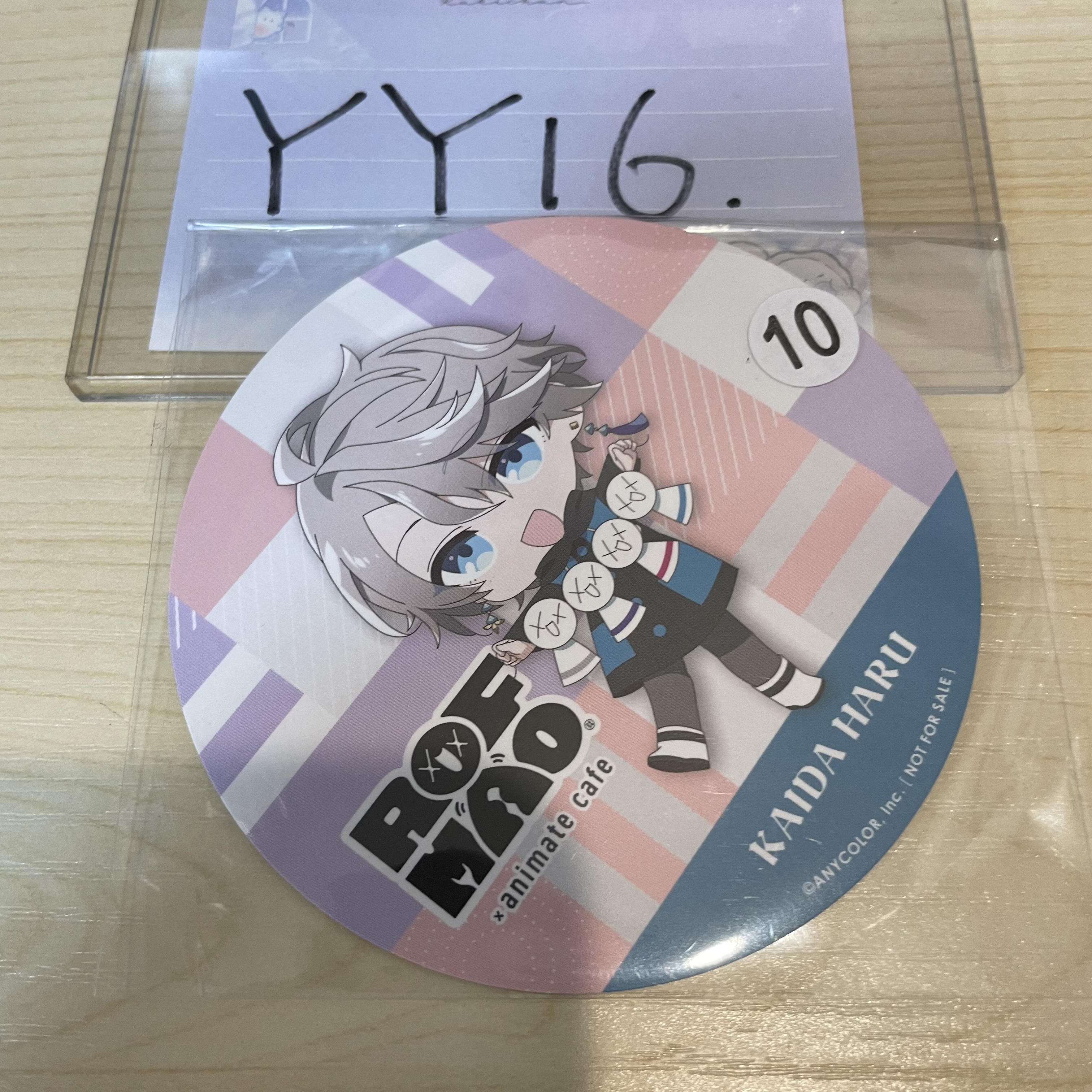 彩虹社 晴 杯墊                    #YY16