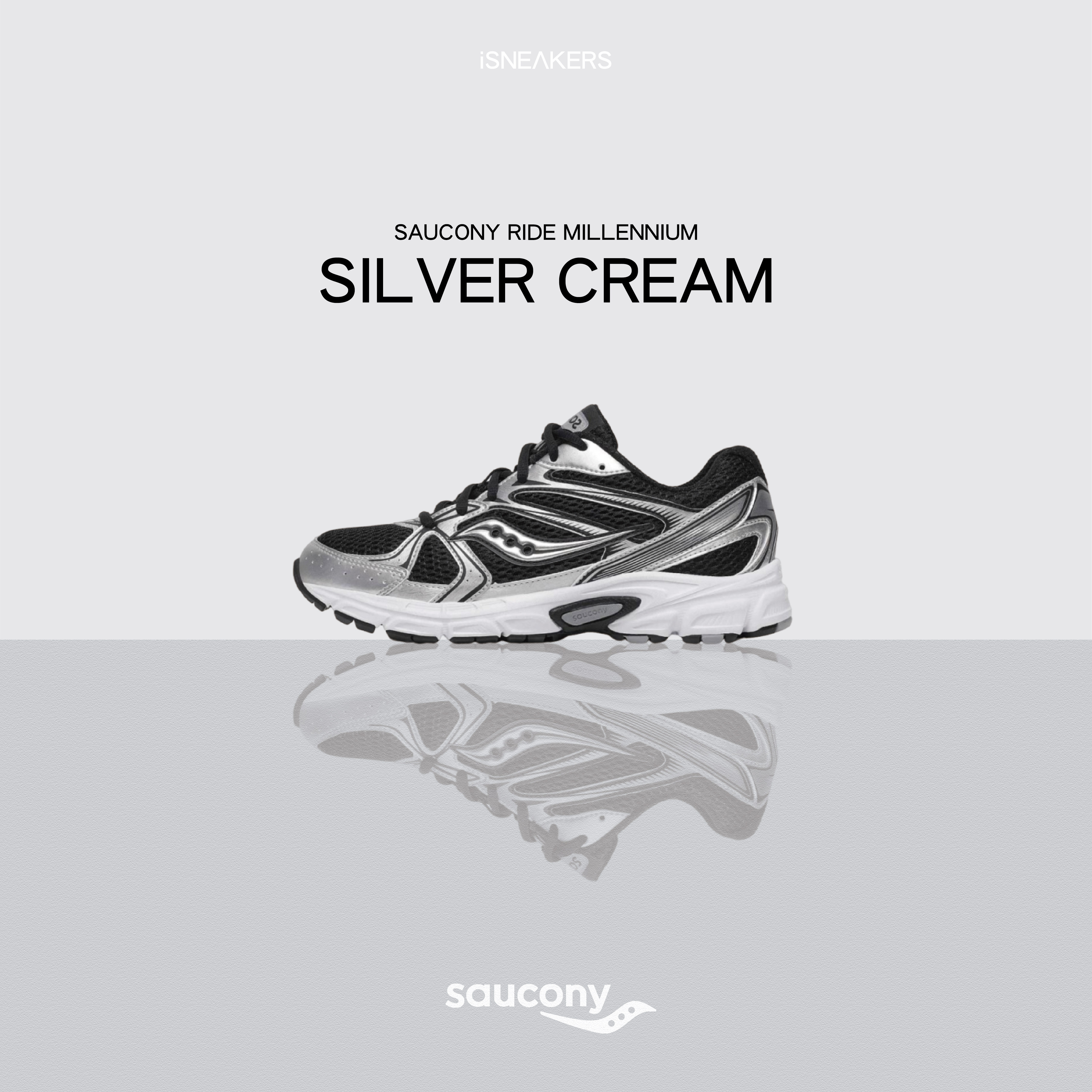 iSNEAKERS｜Saucony Ride Millennium "Black Silver" 黑銀 S60812-7