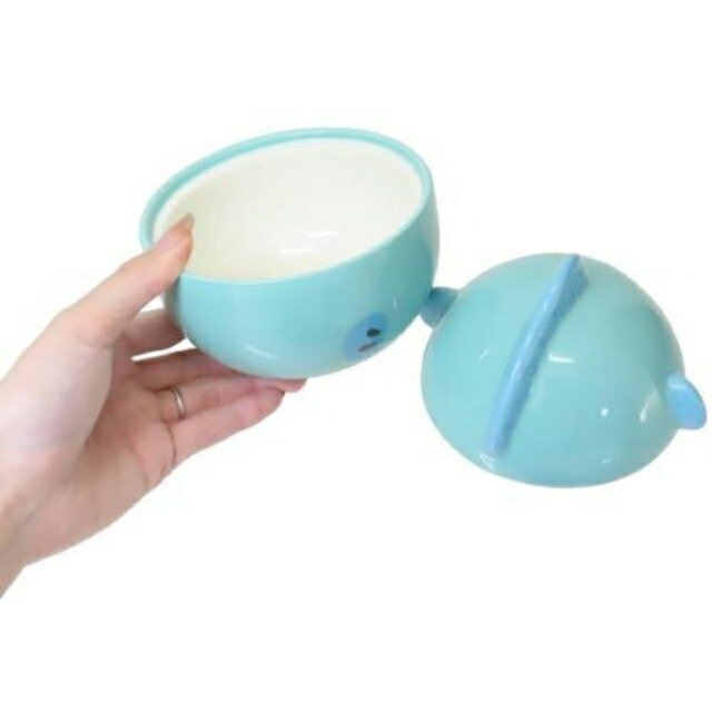 日本 Sanrio Hangyodon 水怪 全身造型陶瓷連蓋