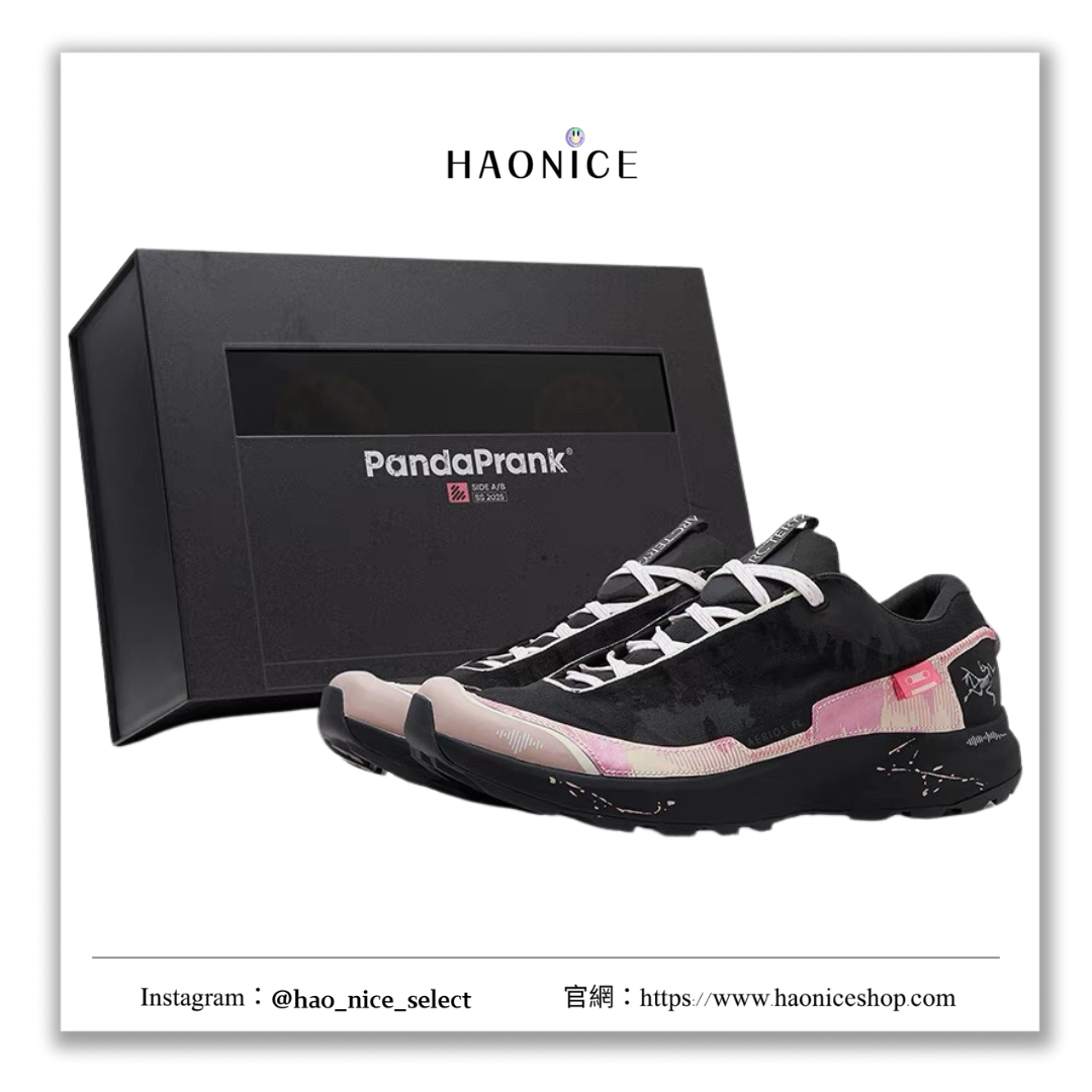 【HAO NICE】熊貓惡作劇系列 ❗️配合FAKEBUSTERS驗鞋 ❗️ Arcteryx始祖鳥 Aerios FL GTX告白聲跡系列 粉燼訂製 低筒慢跑鞋🔥