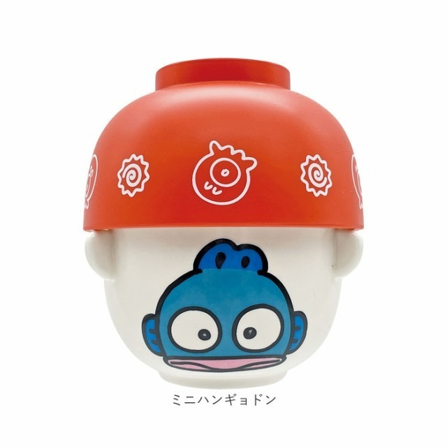 日本 Sanrio Hangyodon 水怪 湯碗飯碗套裝
