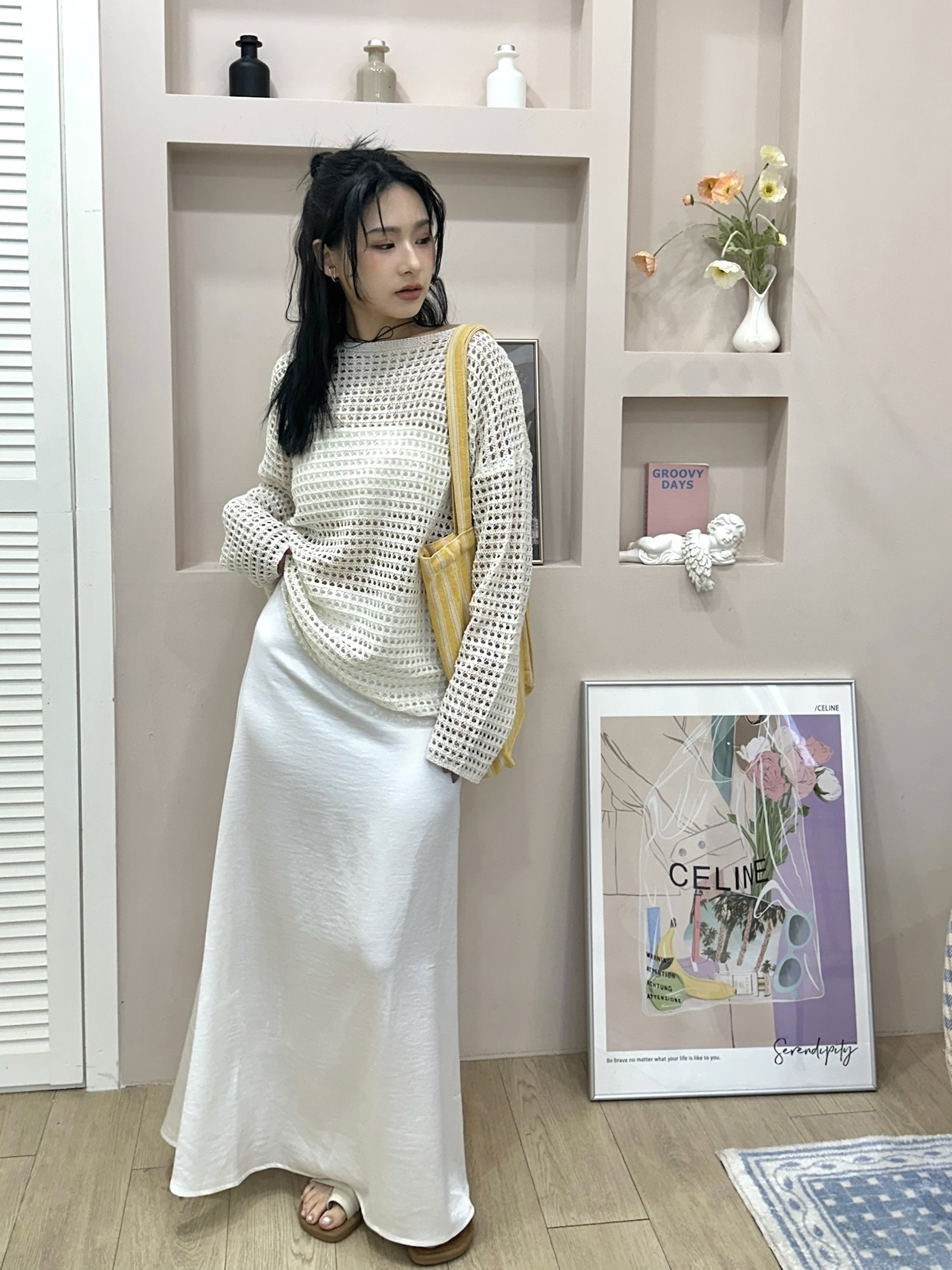 搭配指定Top1光澤半身裙