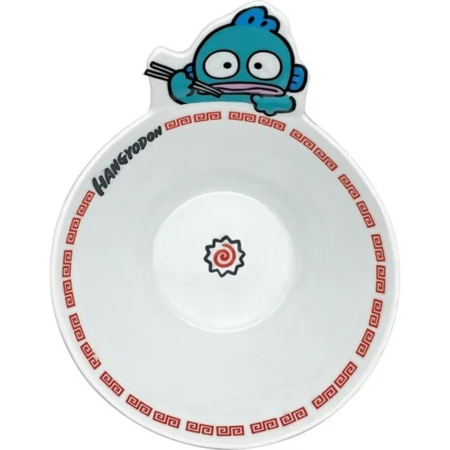 日本 Sanrio Hangyodon 水怪 陶瓷拉麵碗