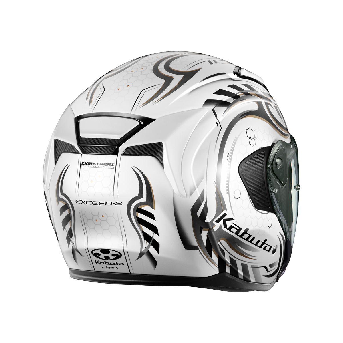 OGK EXCEED-2 CYBER 半罩安全帽 亮白/黑