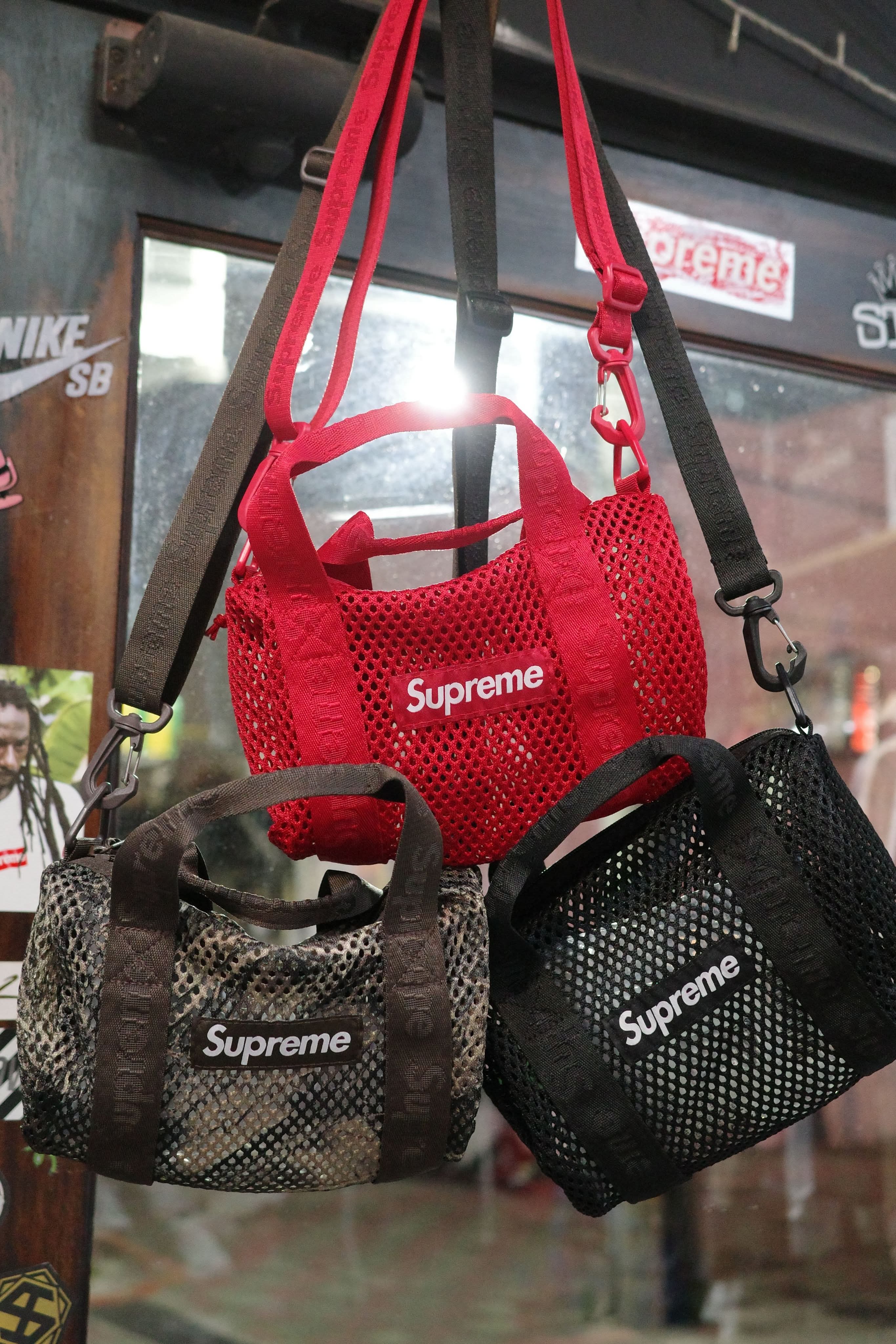 2025 superme mesh mini duffle bag 洞洞 側背 水桶包 小包 ss25b31