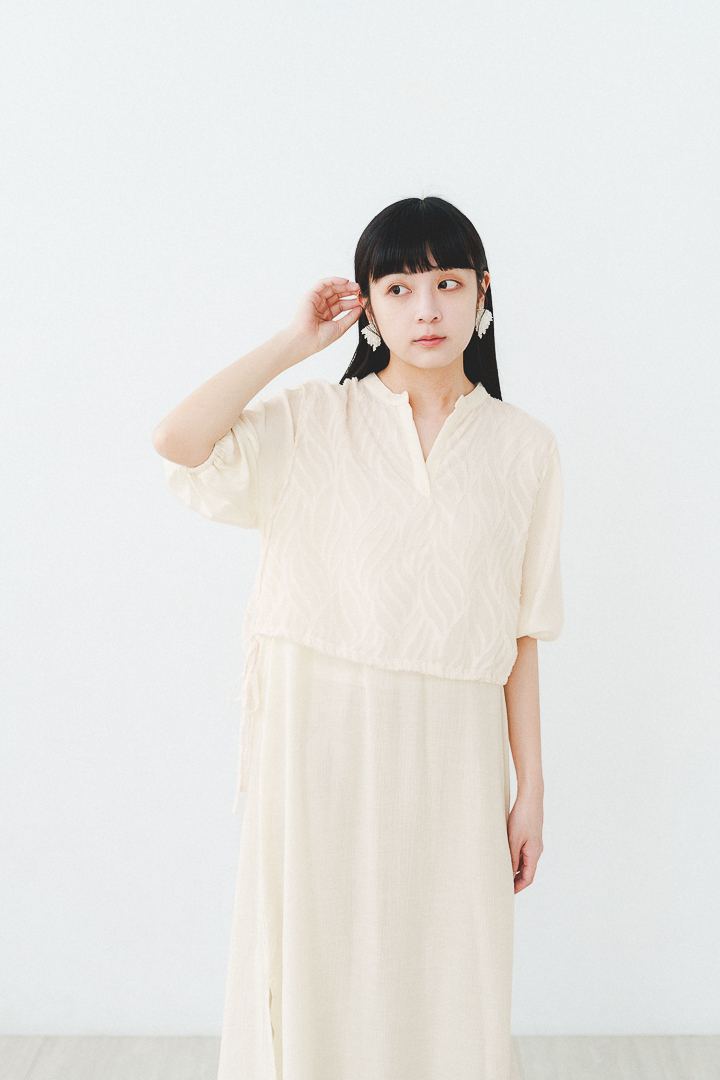 時光書籤！分層楊柳連衣裙