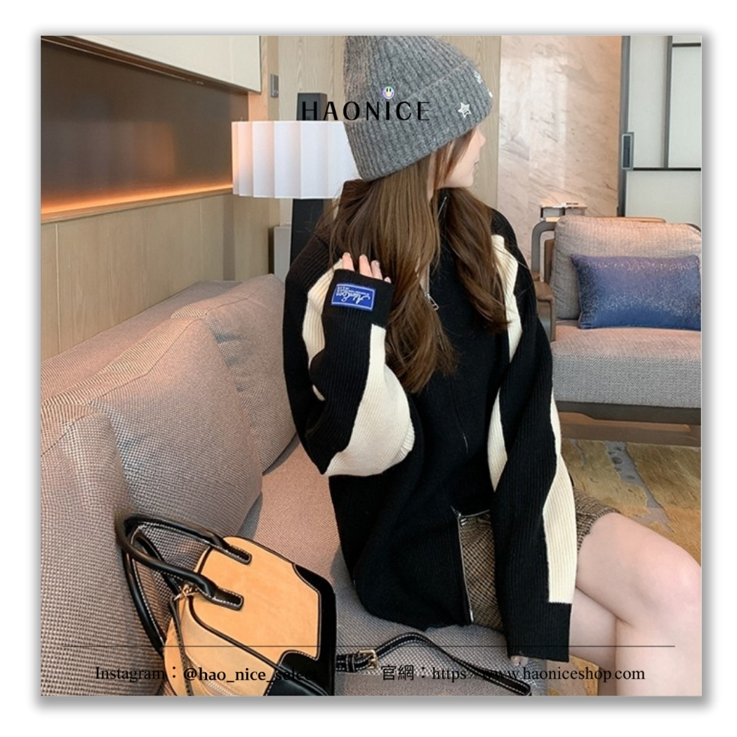 【HAO NICE】100%正品 SXX ADER 潮流精品🔥立領寬鬆針織外套 外套