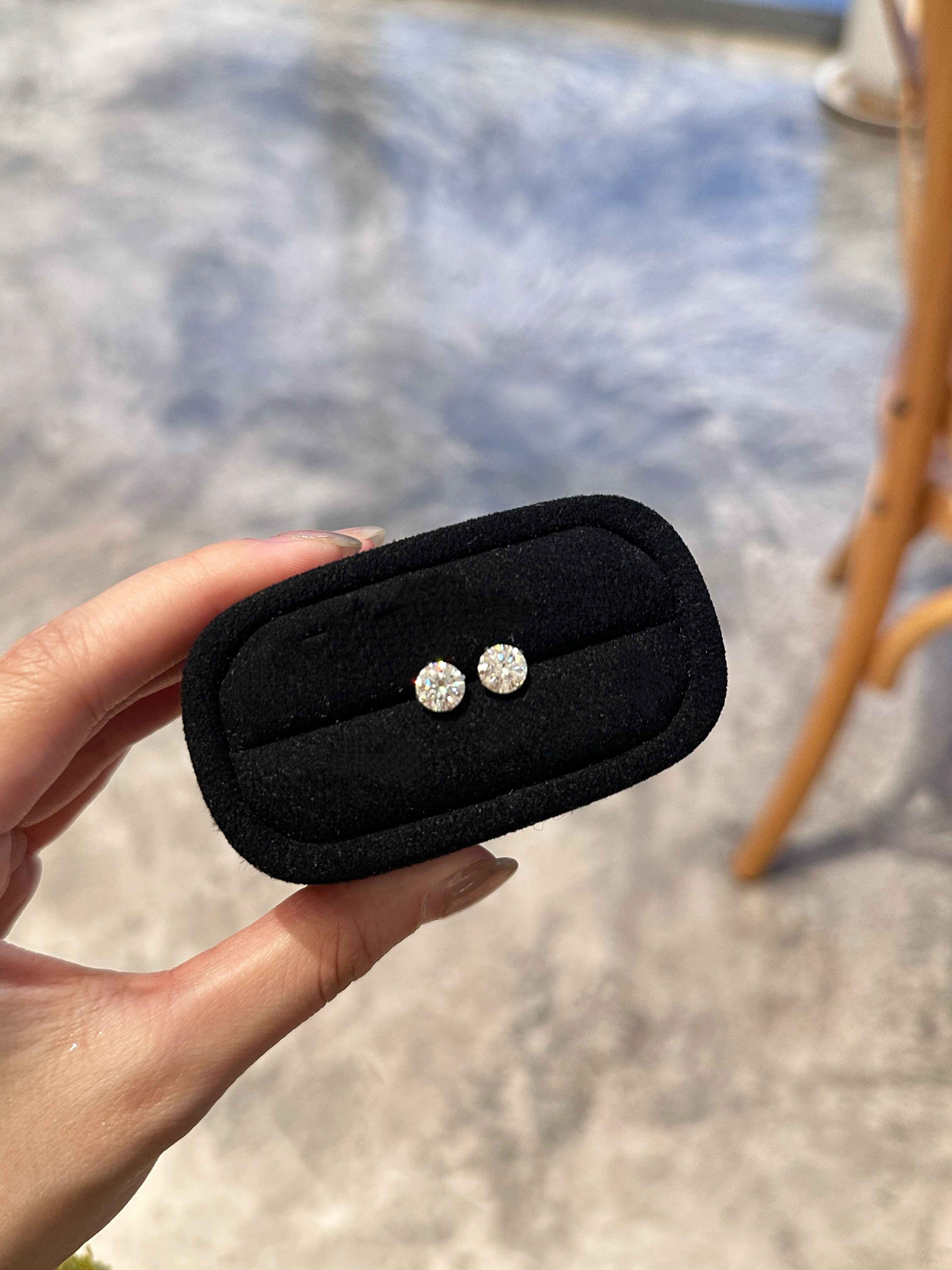 【💎人鱼之泪 】Moissanite diamond earrings