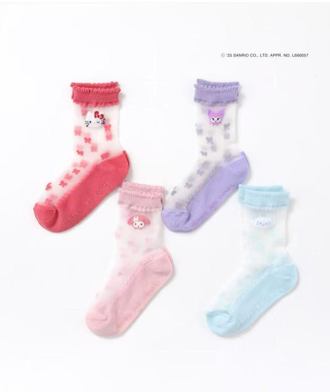 廠單 Sanrio 冰絲襪 (一包四對)