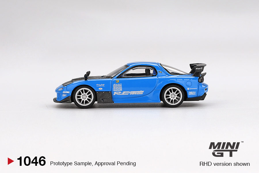 【預訂】Mini GT 1046 Mazda RX-7 RE-Amemiya 20B NA 3ROTOR-7 “Ama-san Go”