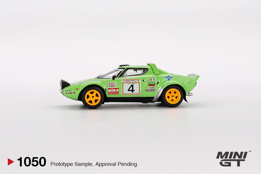 【預訂】Mini GT 1050 Lancia Stratos HF #4 1979 Spanish Rally Champion
