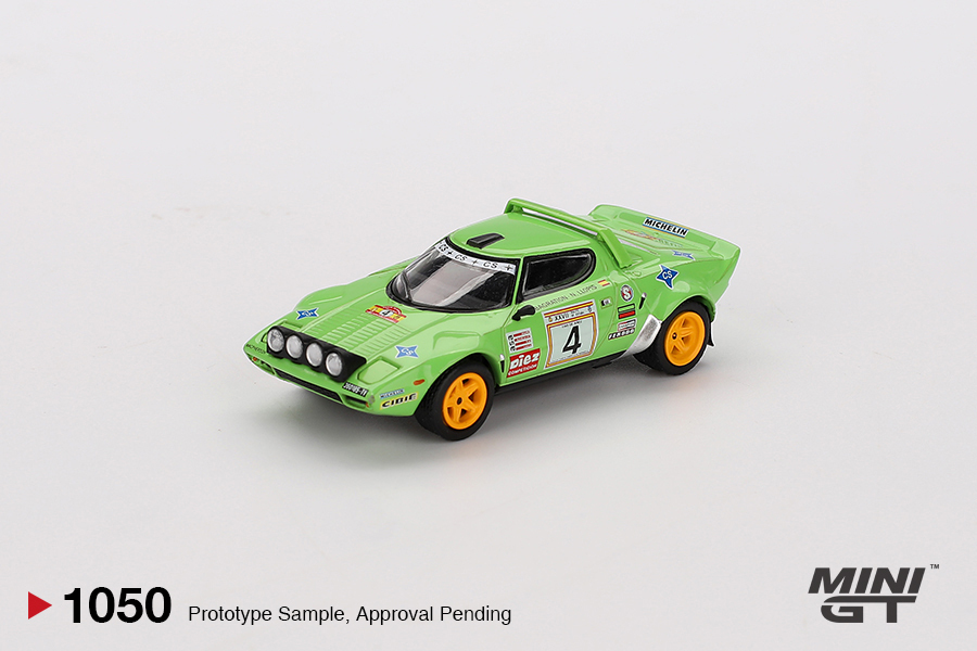 【預訂】Mini GT 1050 Lancia Stratos HF #4 1979 Spanish Rally Champion