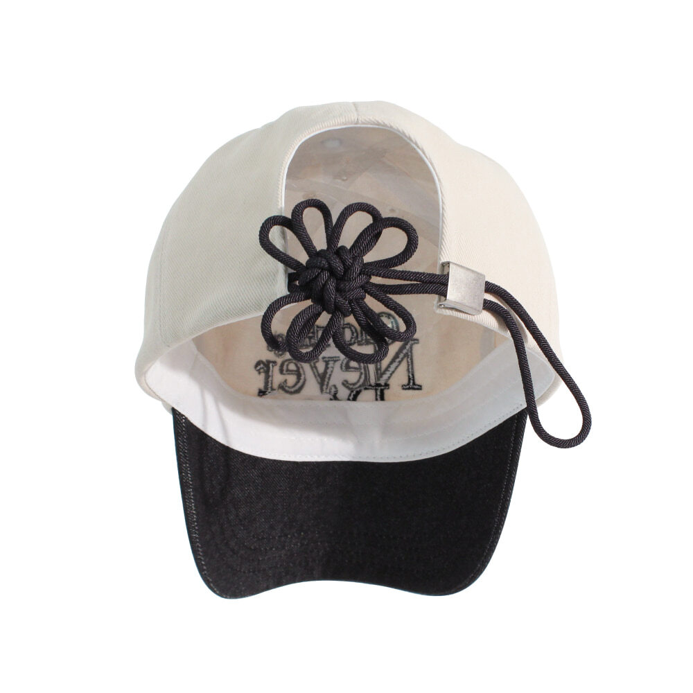 Old Things Never Die [FLOWER] KNOT CAP_BLACK