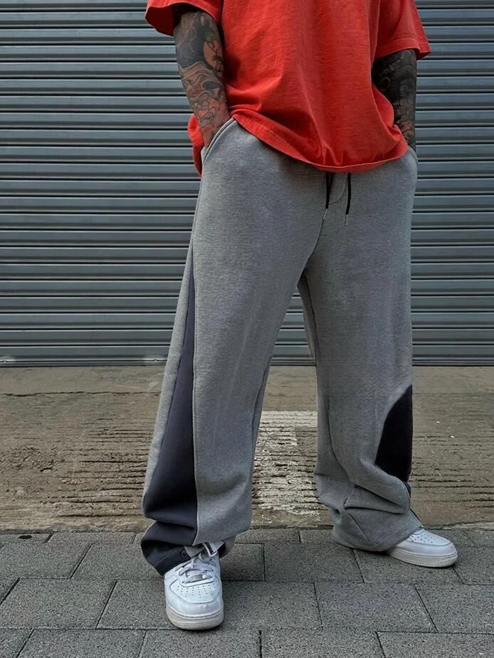 拼色鬆身運動褲 DEAN-045P