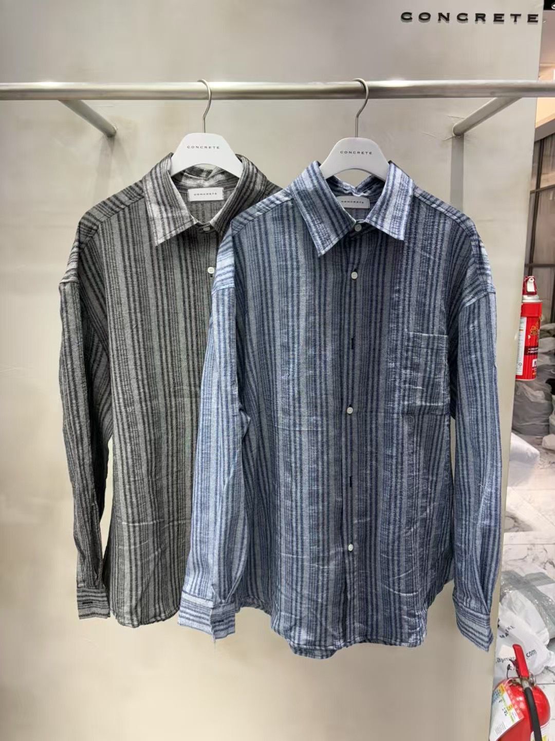 直間長袖恤衫 CONCRETE-020S