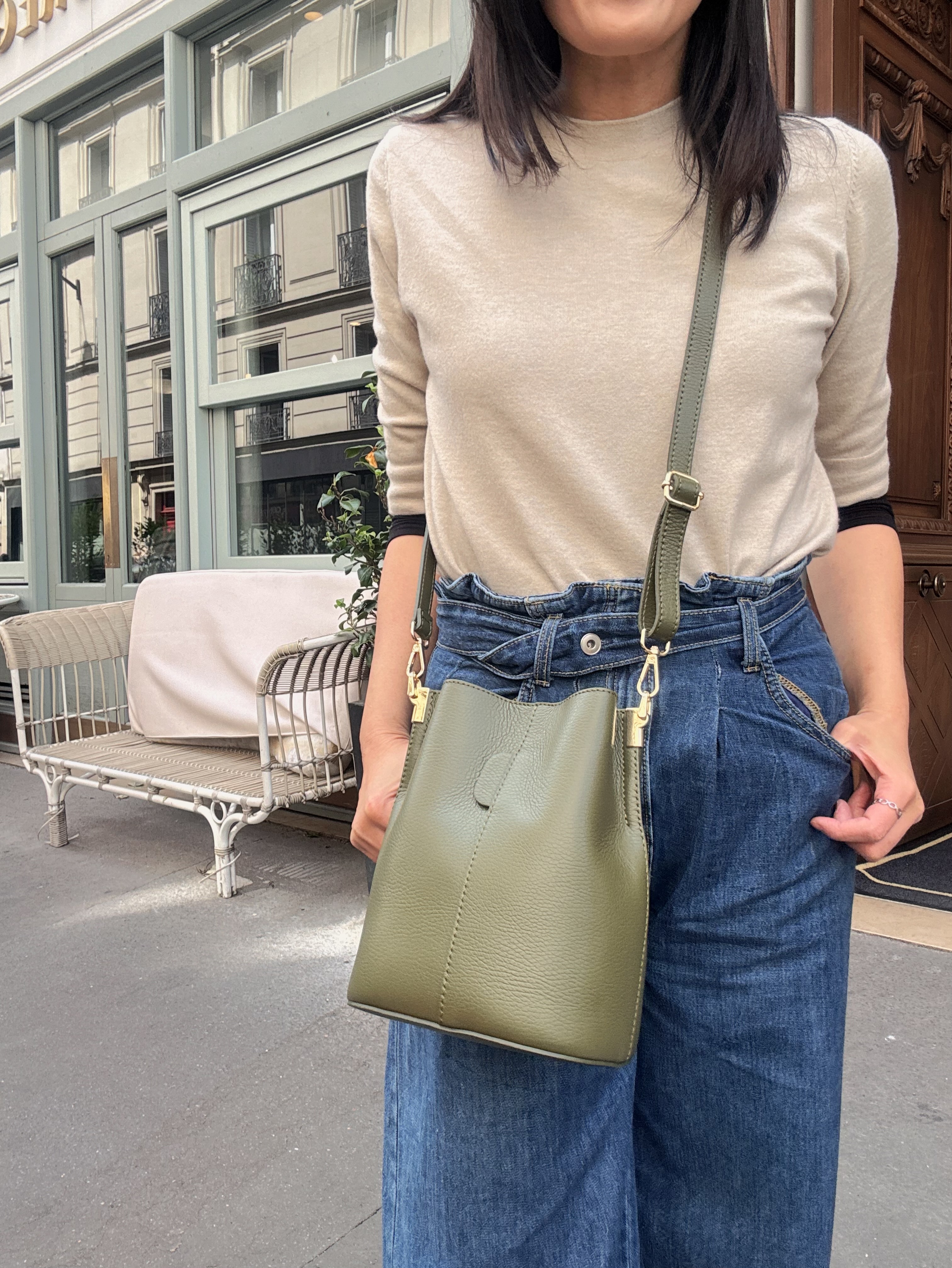 Cherry Paris Leather Lilwenn 4090 Kaki 綠色