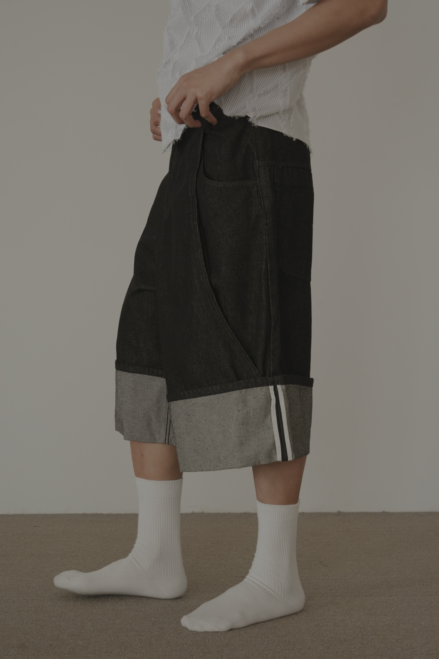 【Unisex】Frank Salvage Bermuda Pants #七分褲