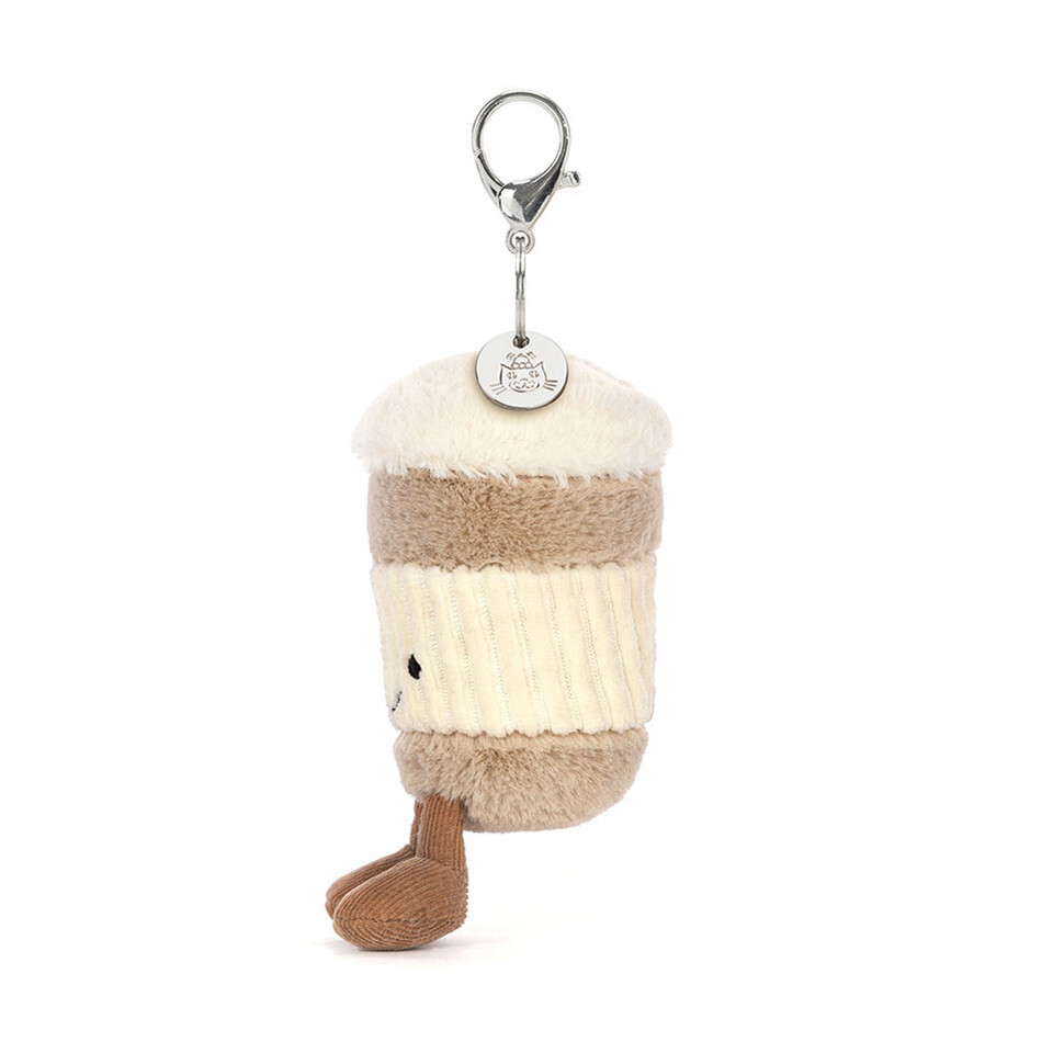 JELLYCAT Amuseables Coffee To Go Bag Charm 咖啡杯匙扣