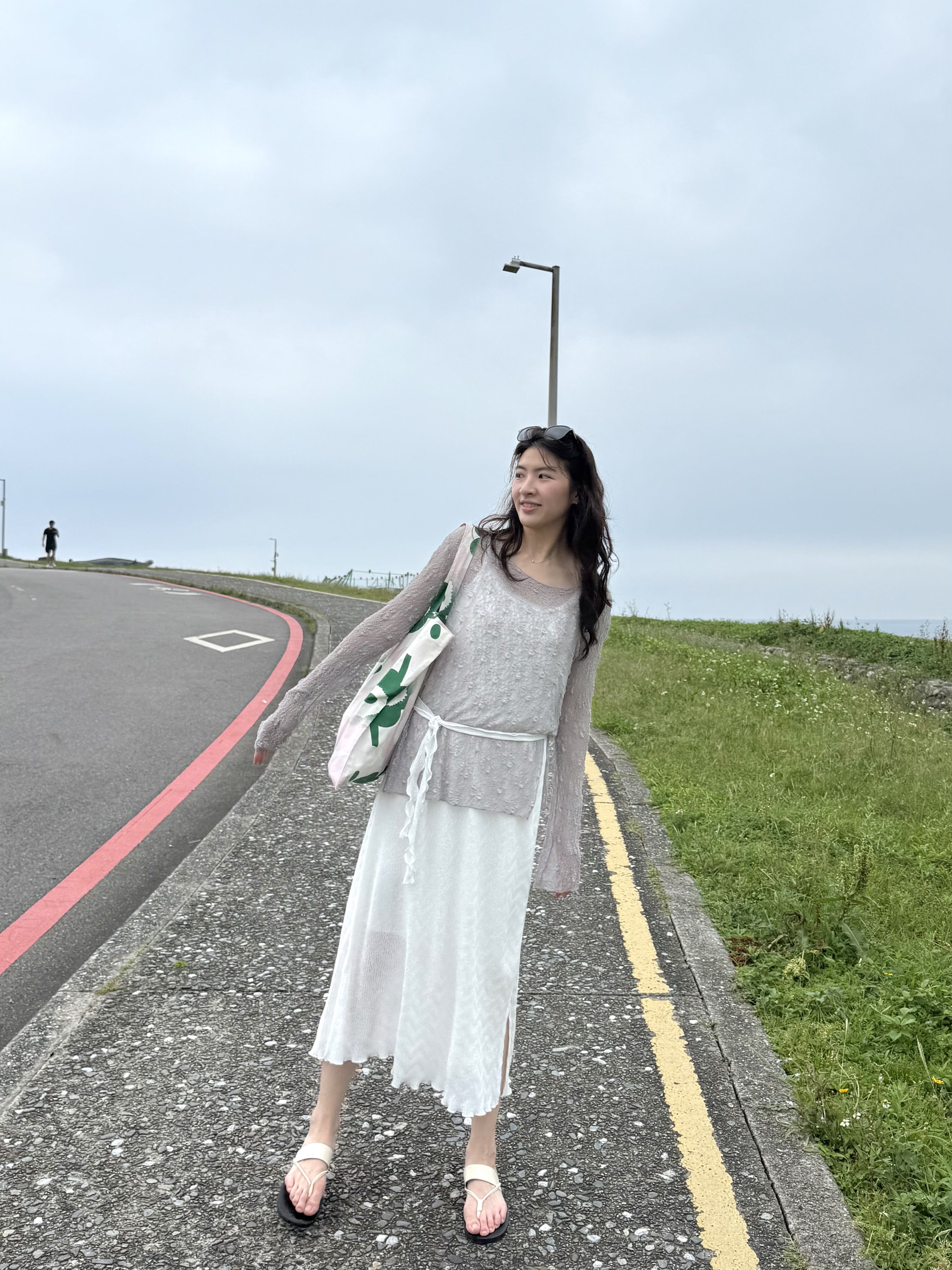 水波紋側開衩洋裝*2色