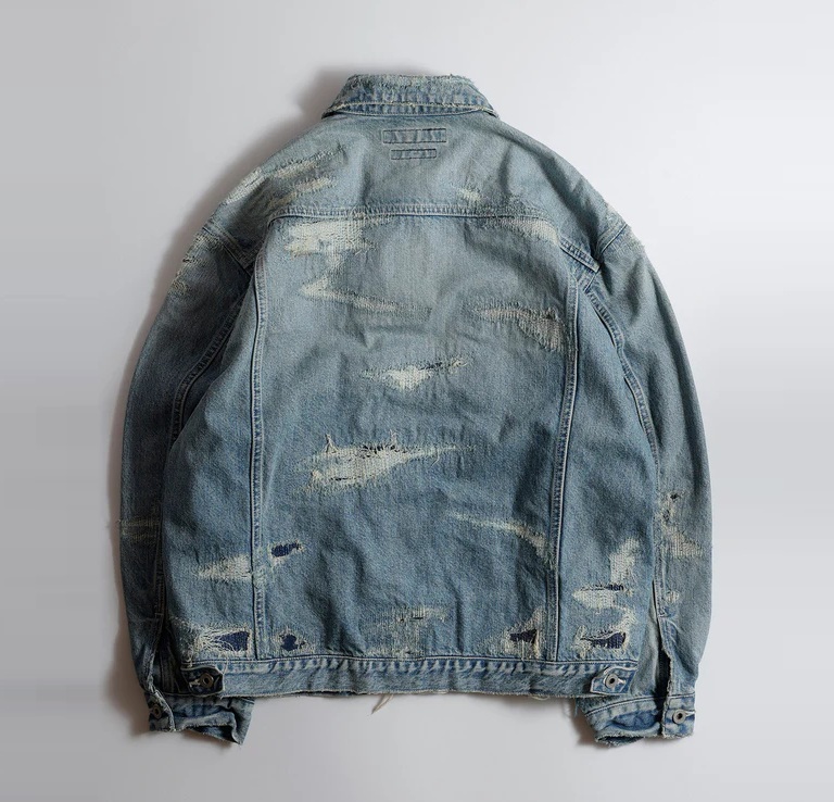 ON SALE LAST PCS: FDMTL 2025 DENIM JACKET 7 YEARS WASH - SIZE 4 PRE ORDER ITEM (預訂中)