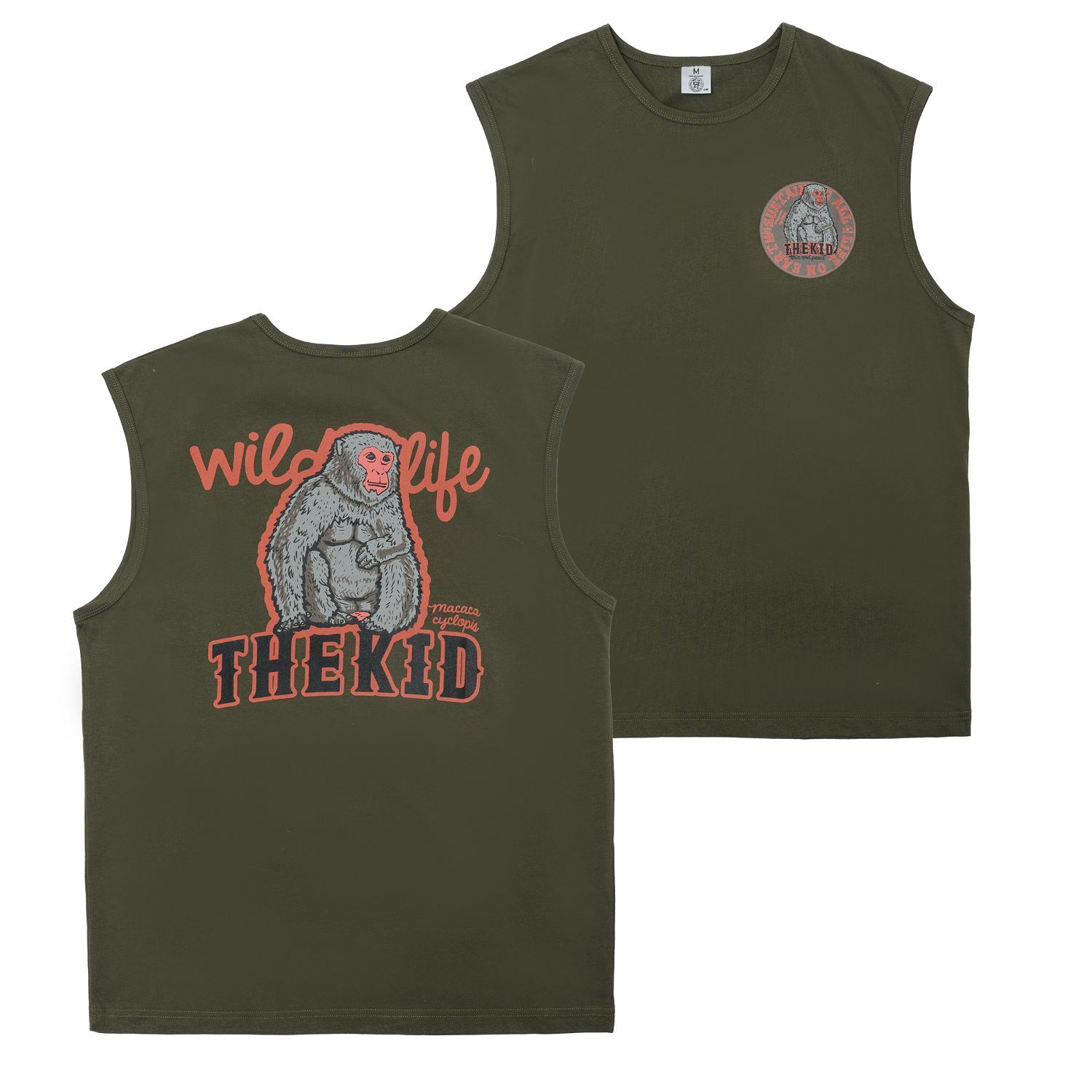 KID ® 動物系列 台灣獼猴寬肩背心