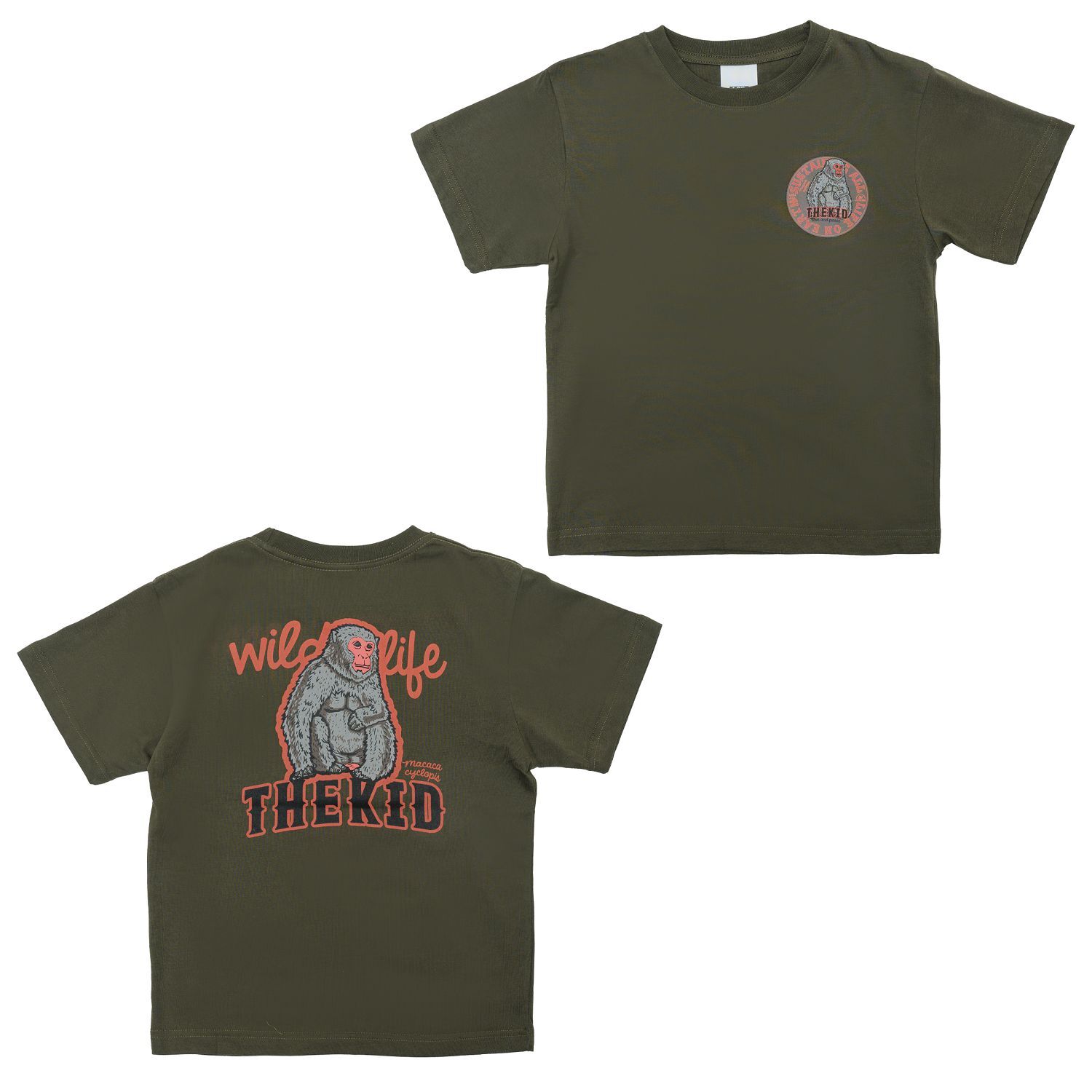 KID ® 動物系列 台灣獼猴短T