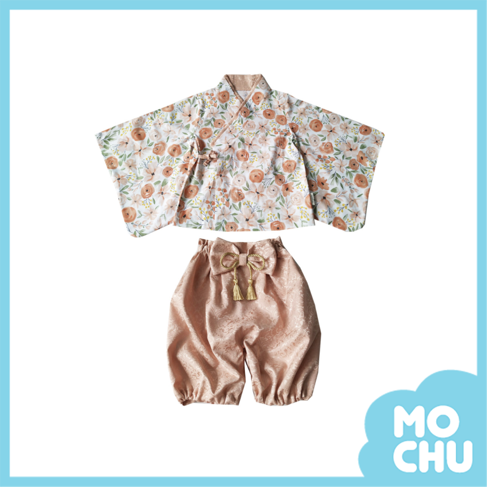 花草風小和服套裝(三色)