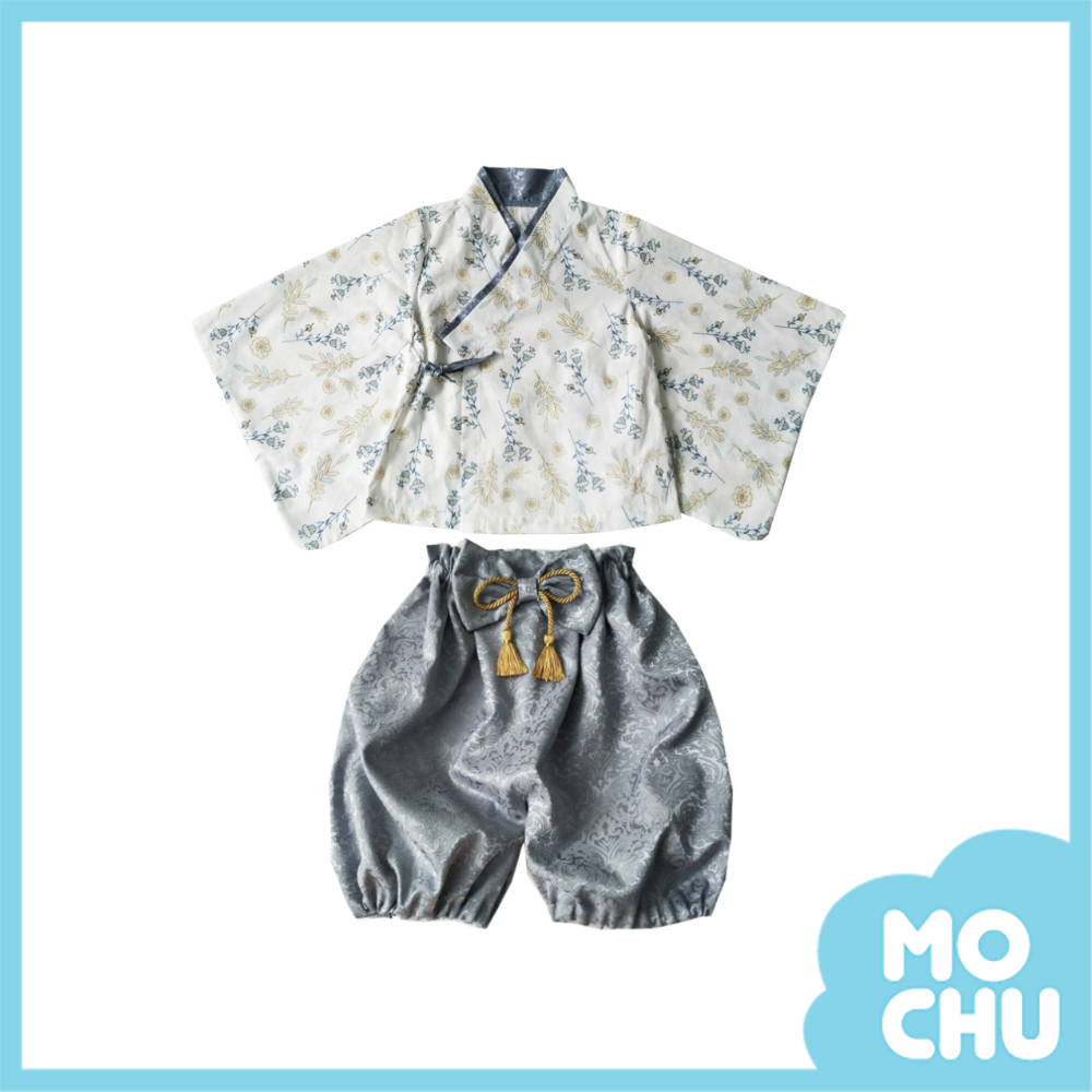 花草風小和服套裝(三色)