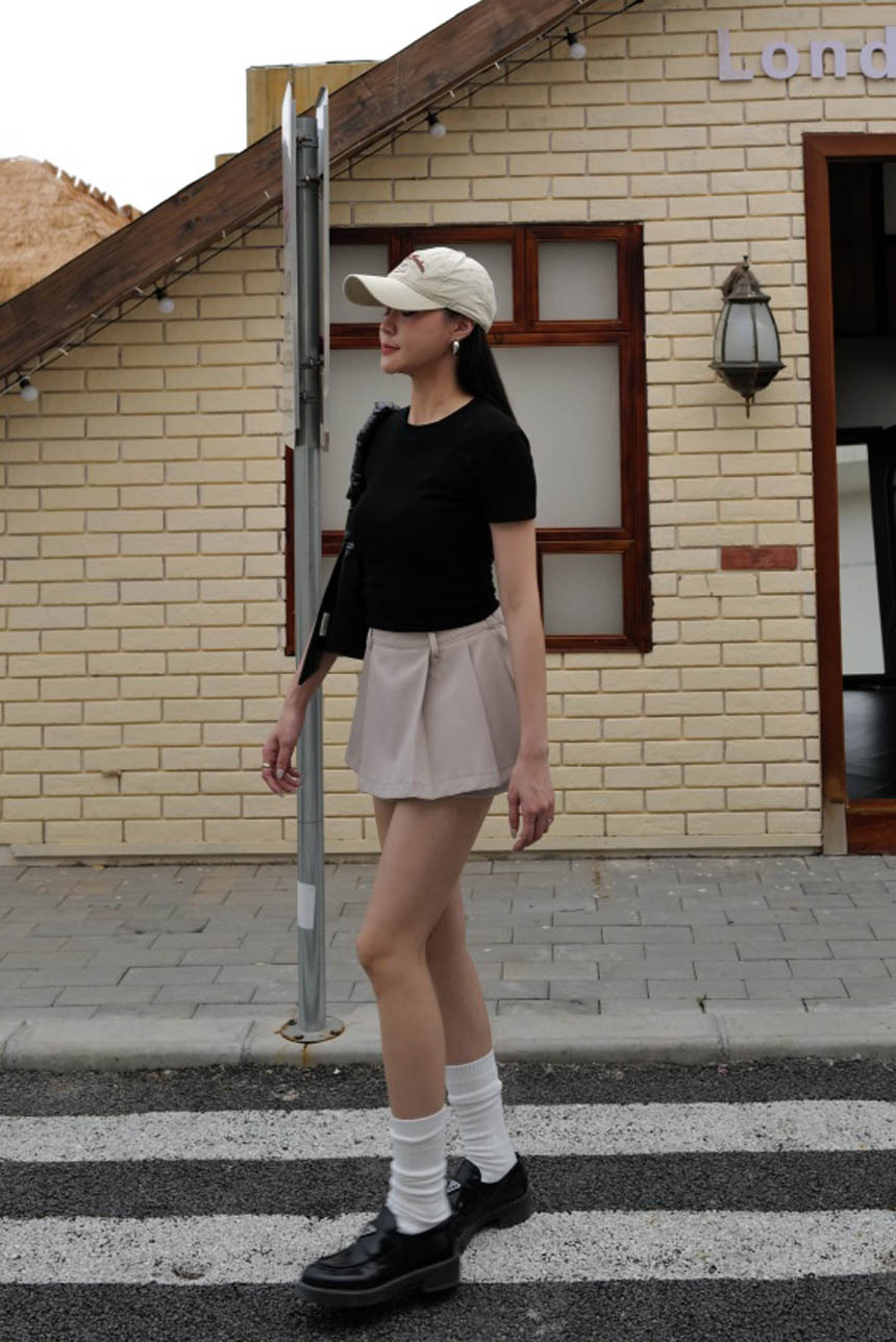 打褶西裝褲裙*4色